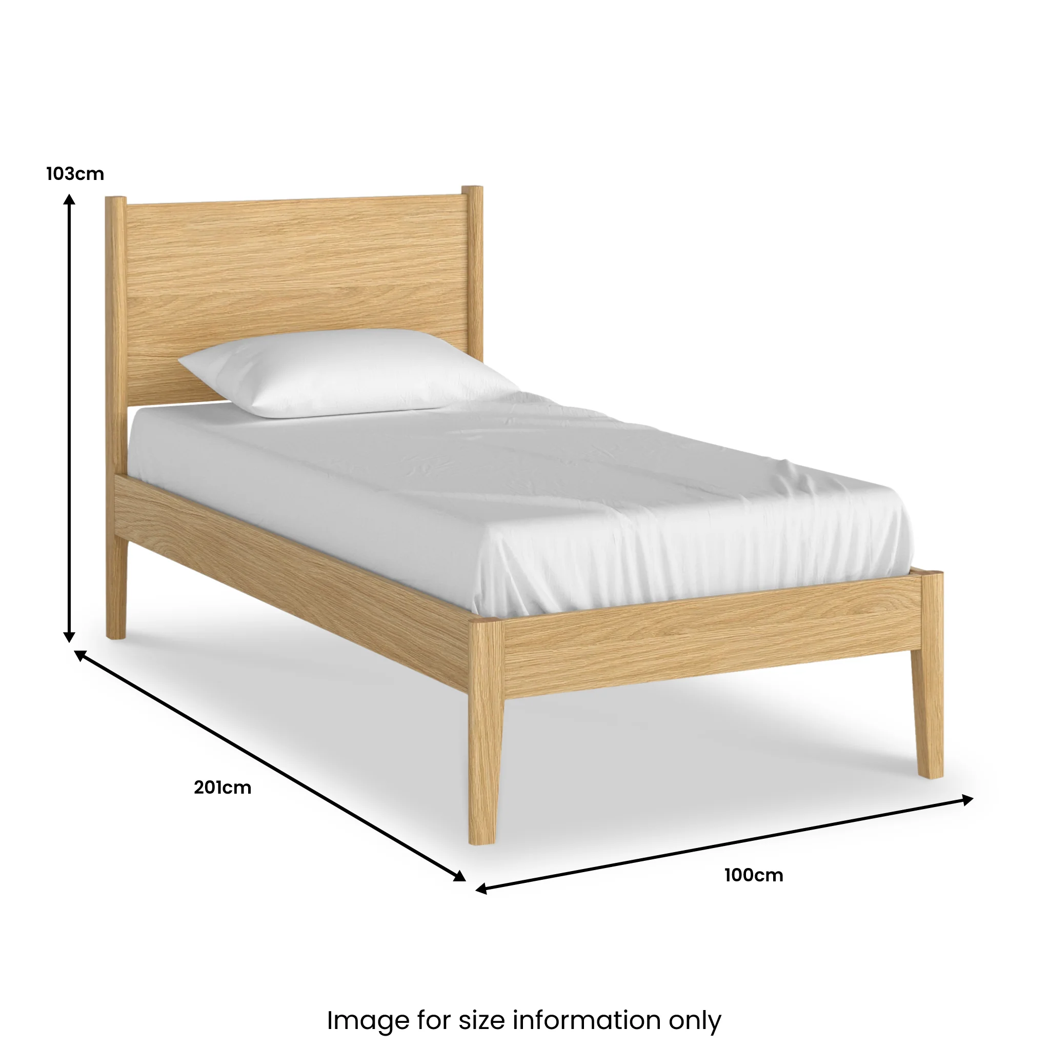 Cavell Oak Bed Frame - Image 5