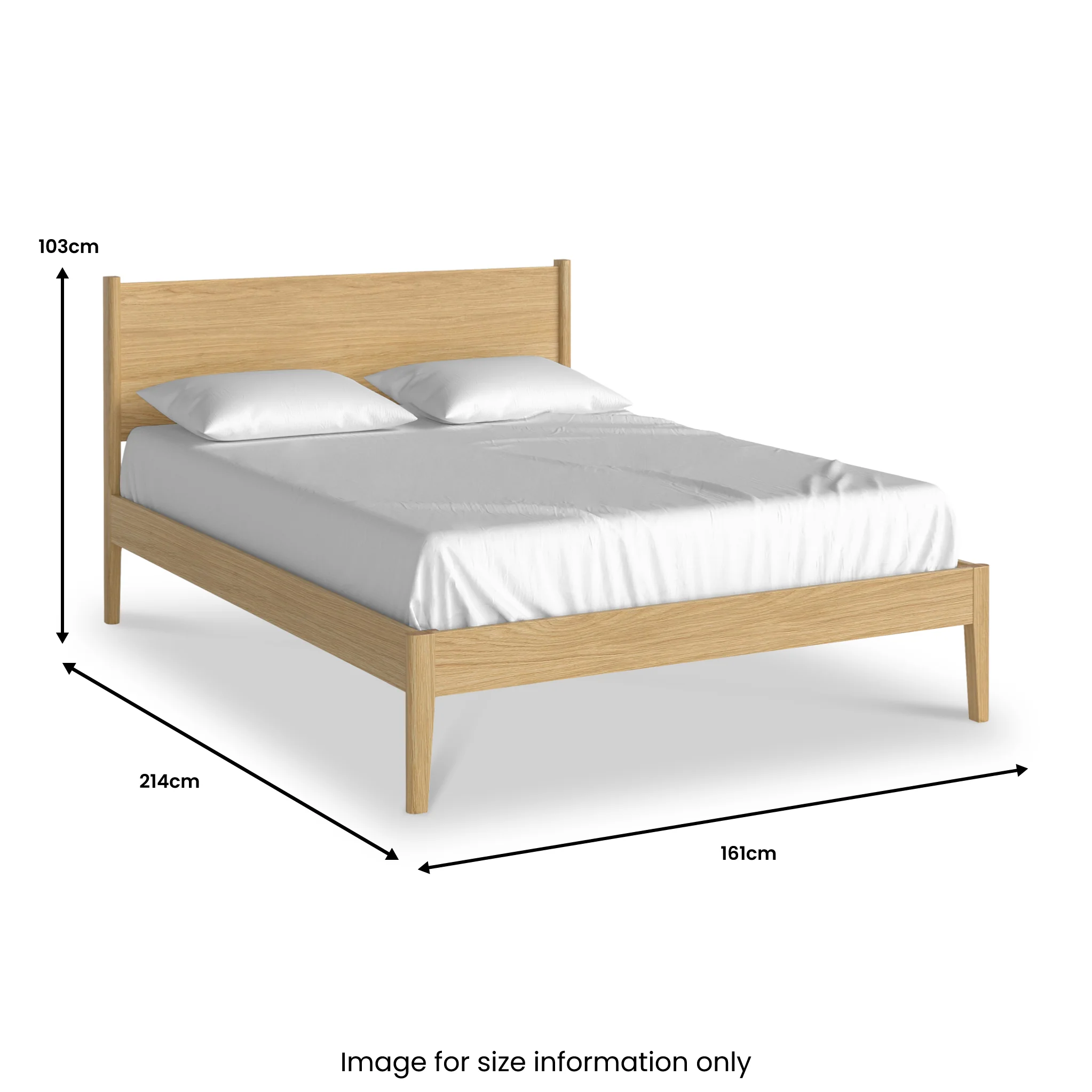 Cavell Oak Bed Frame - Image 6