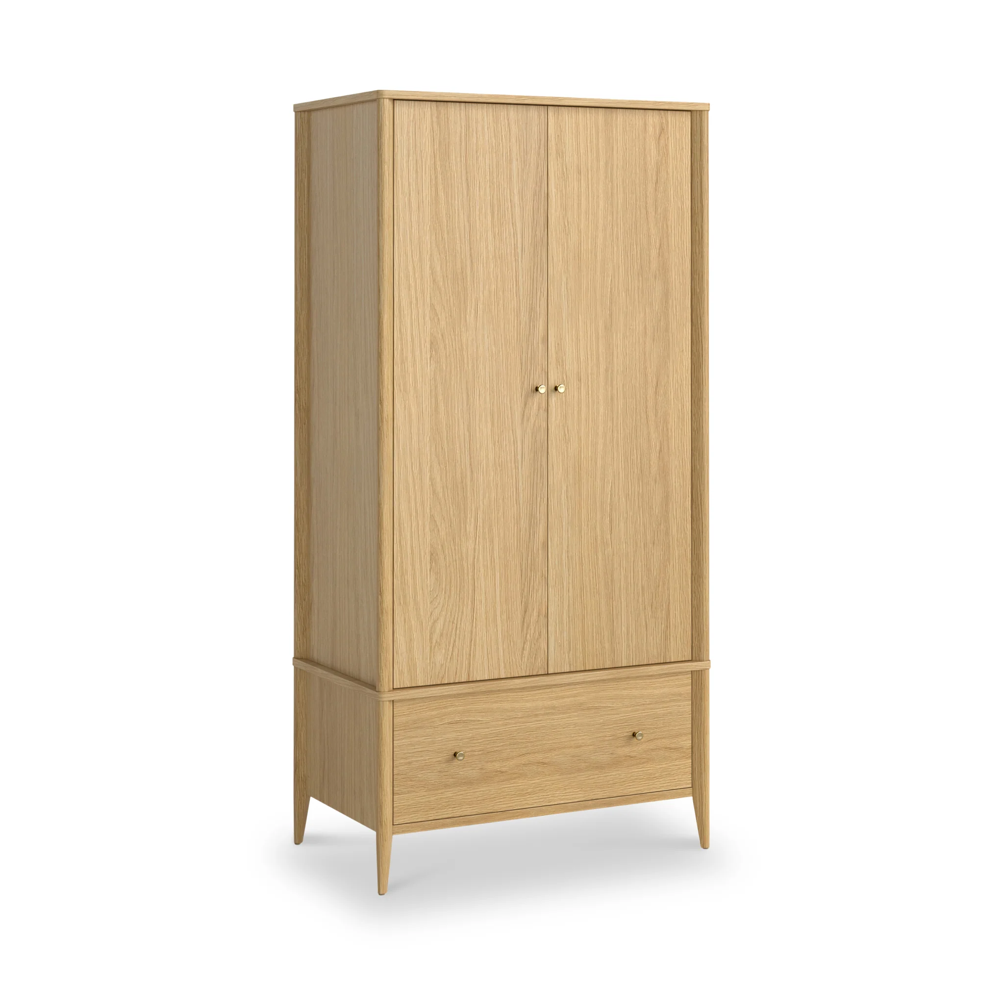 Cavell Oak Double Wardrobe - Image 2