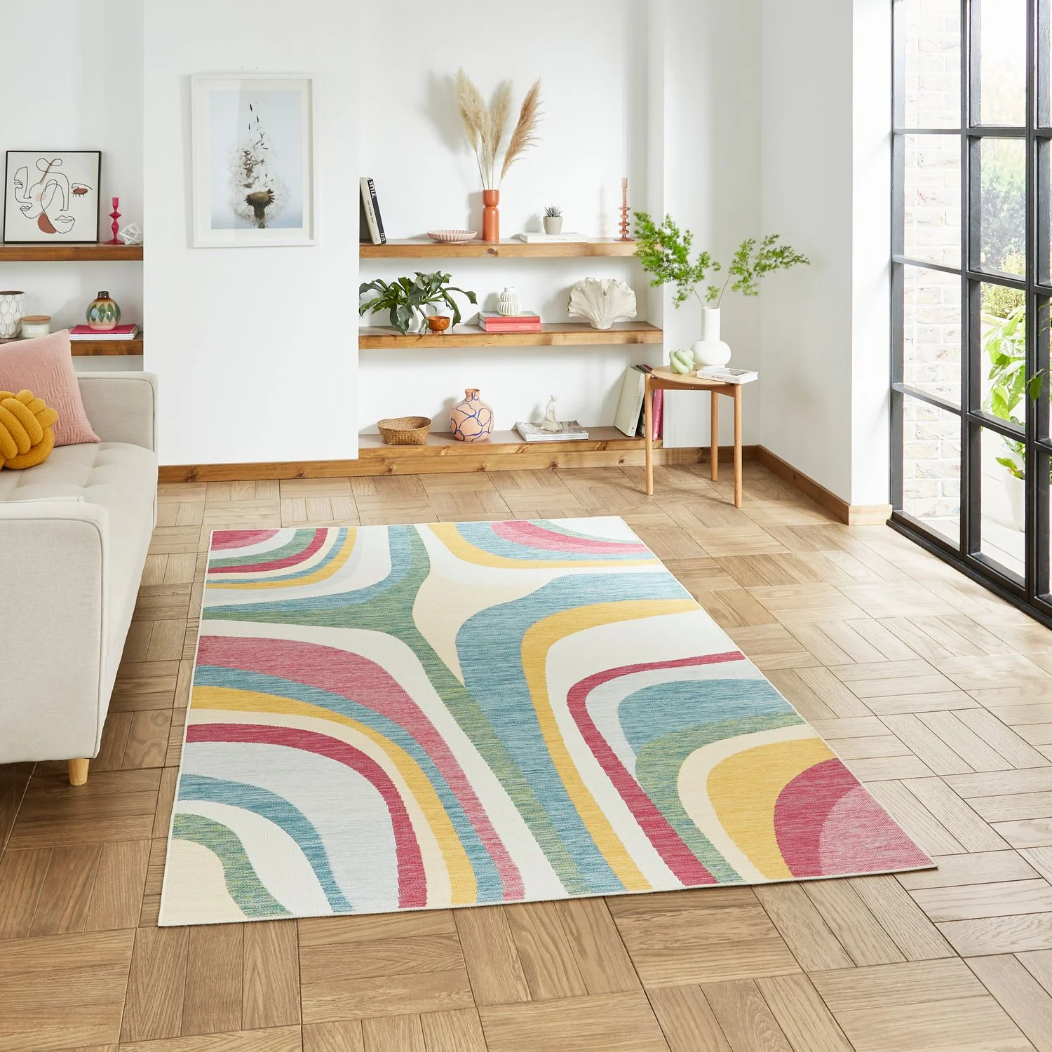 Cavill Abstract Indoor/Outdoor Rug - Image 2