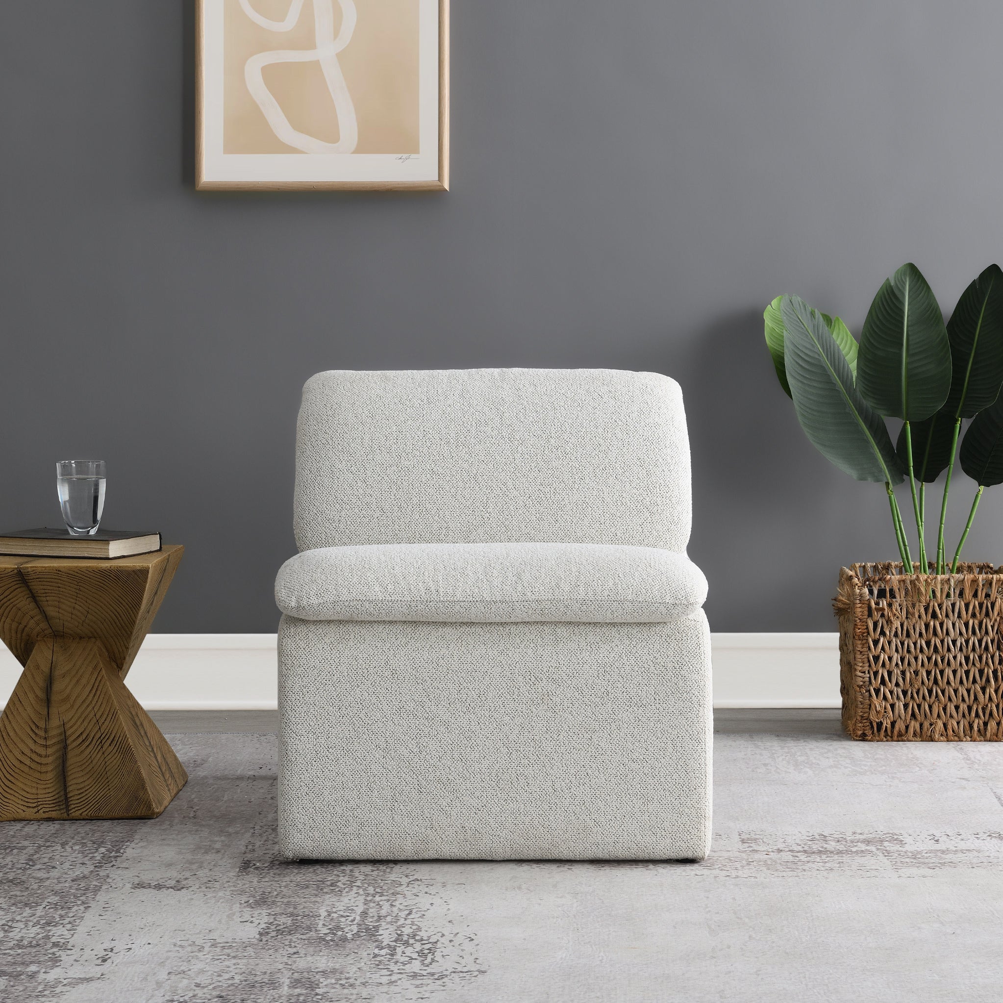 Celeste Sleek Curved Accent Chair - Image 4
