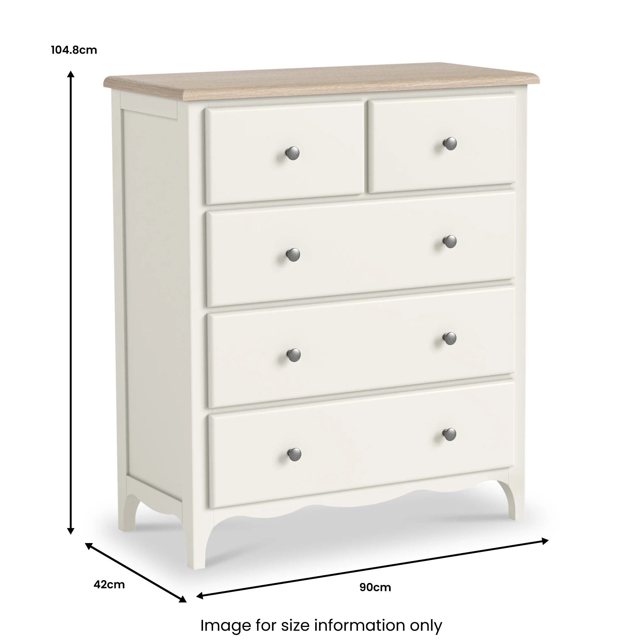 Celine 2 Over 3 Chest of Drawers - Image 10