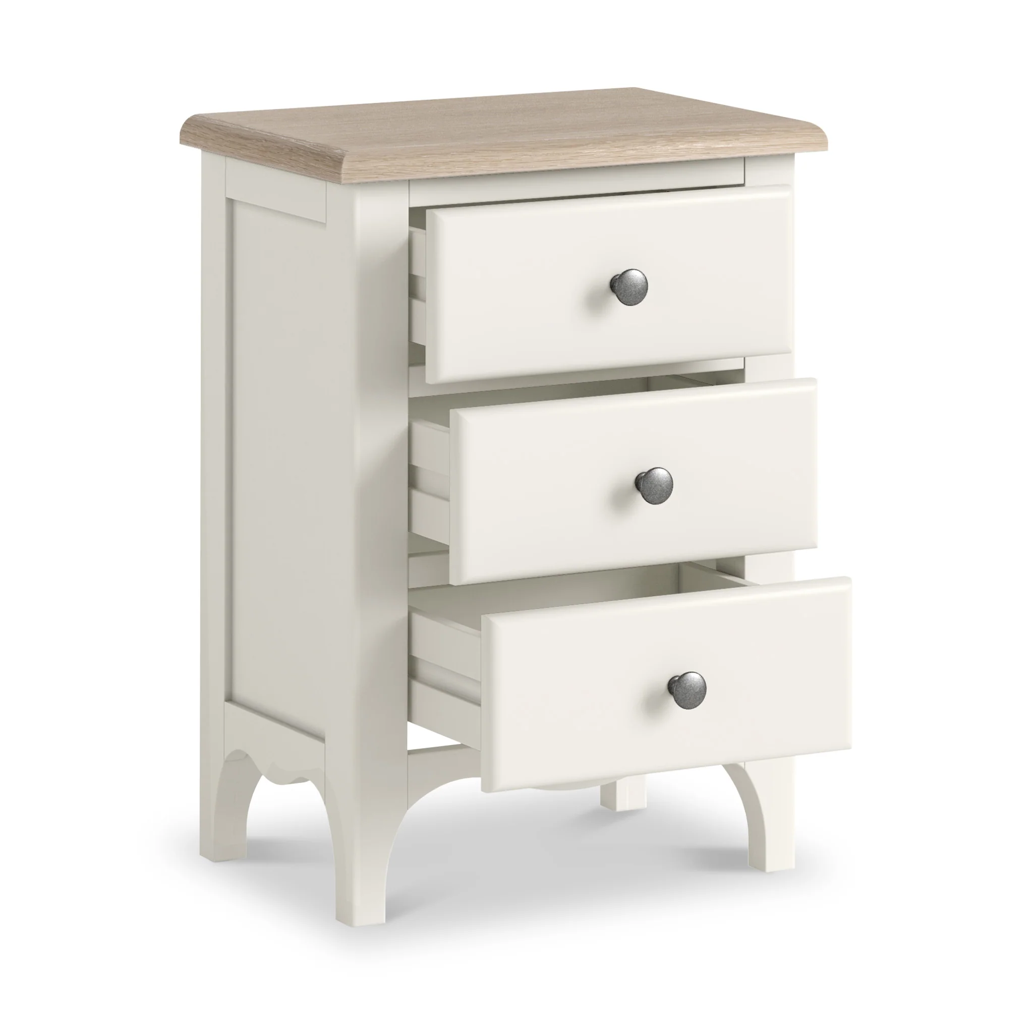 Celine 3 Drawer Bedside Table - Image 4