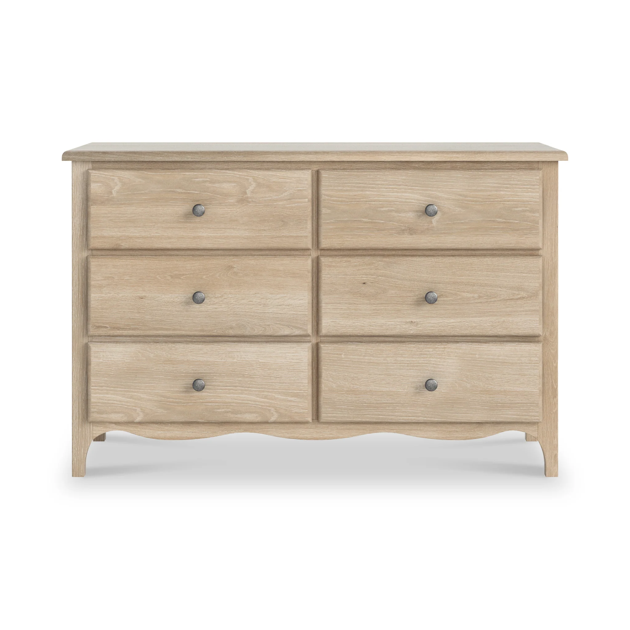 Celine Washed Oak 6 Drawer Chest - Image 3