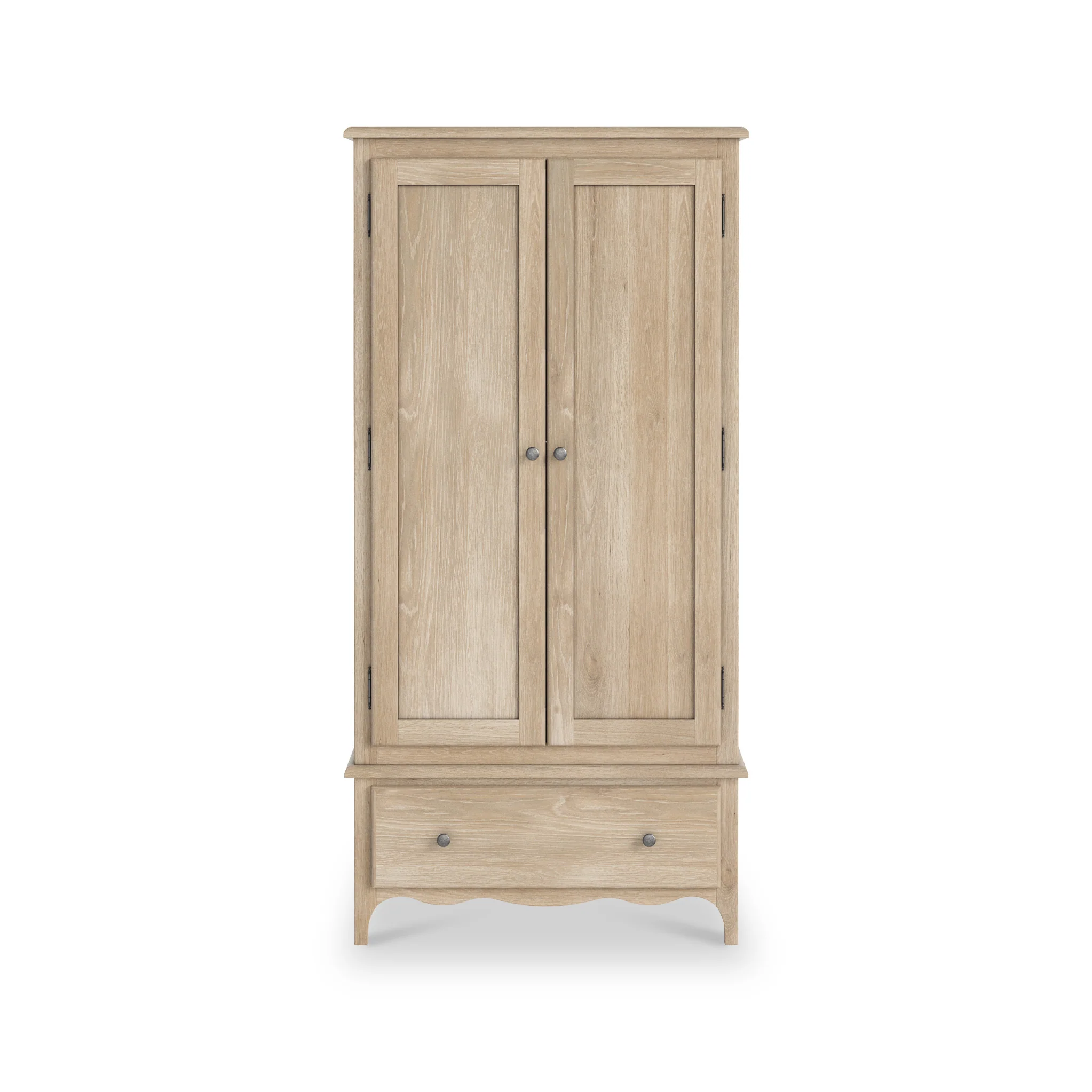 Celine Washed Oak Double Wardrobe - Image 3