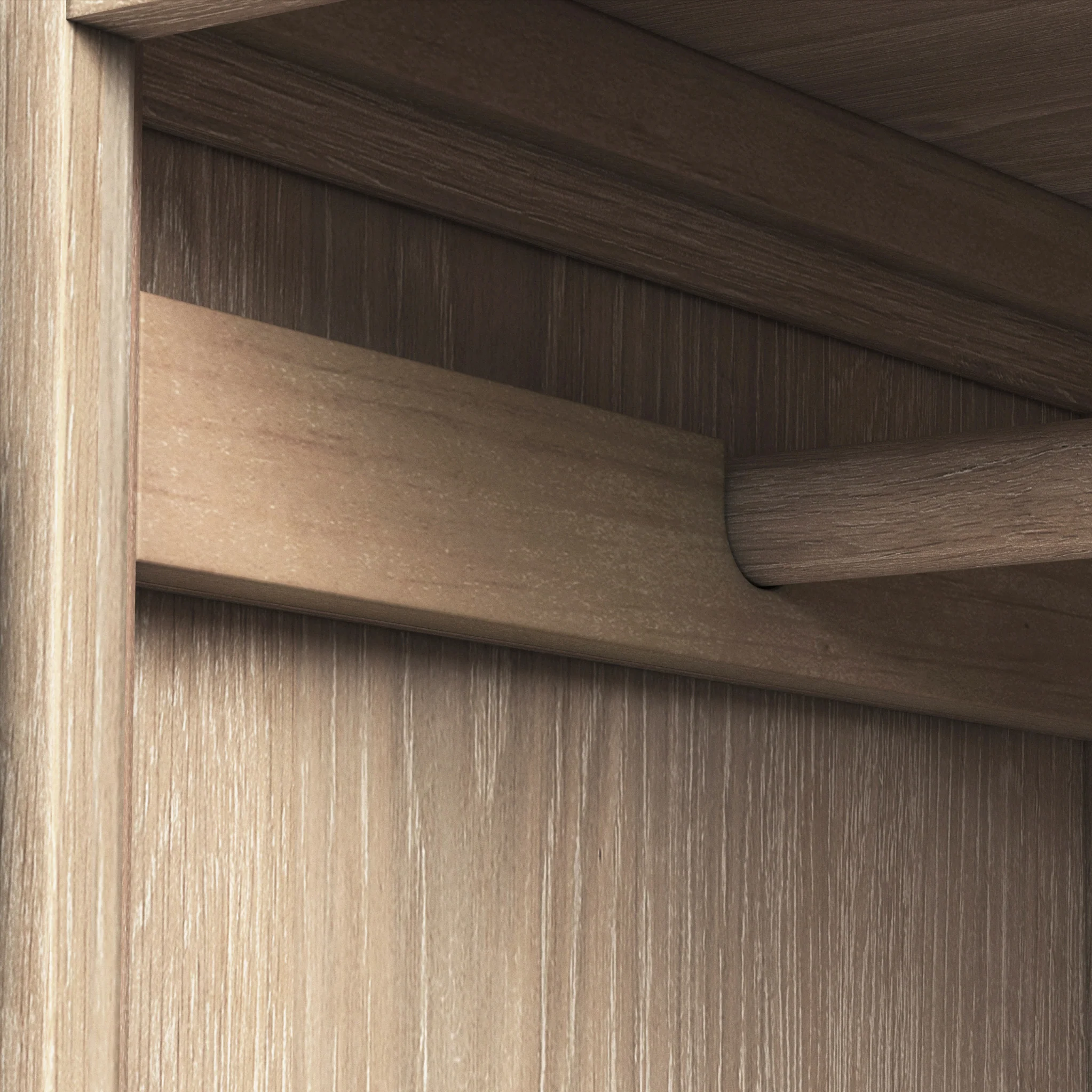 Celine Washed Oak Double Wardrobe - Image 7