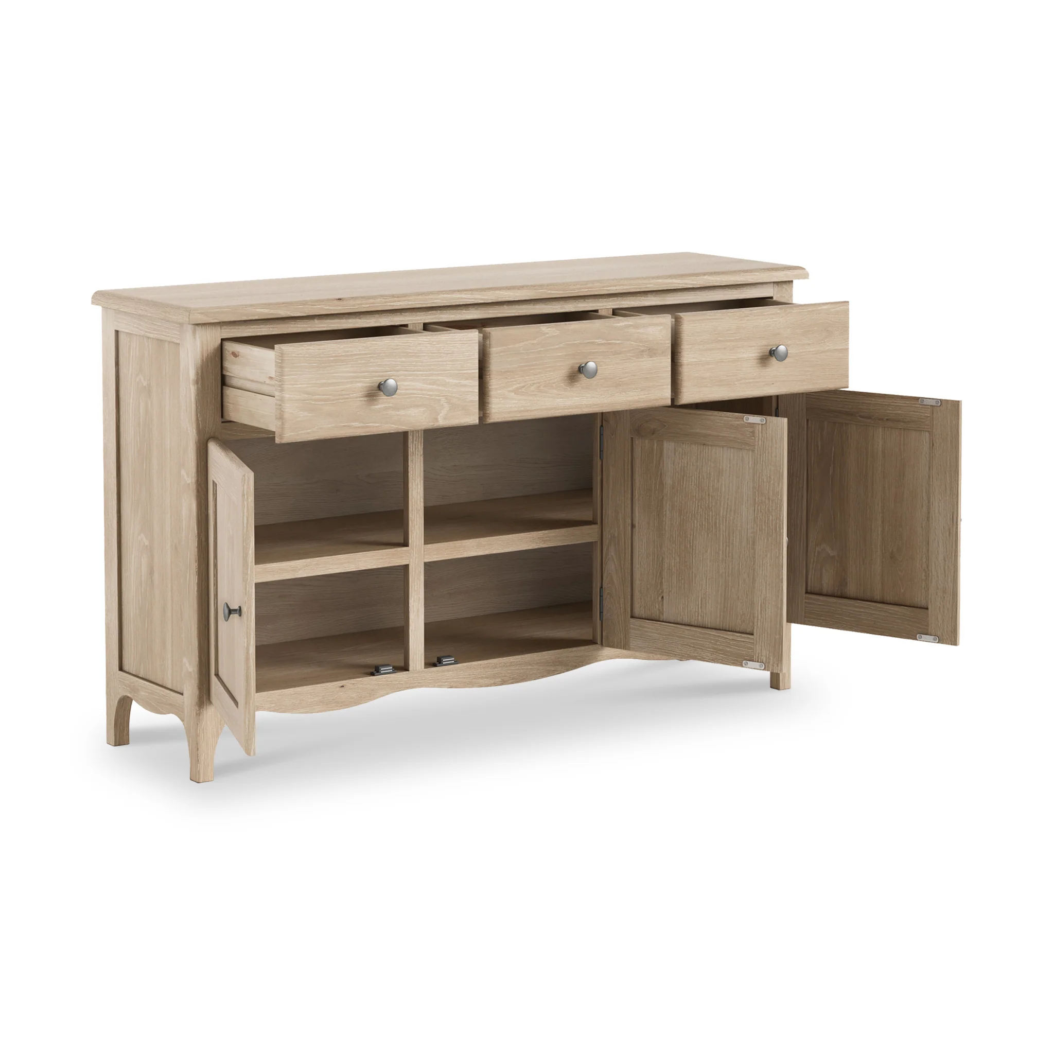 Celine Washed Oak Large Sideboard - Image 4