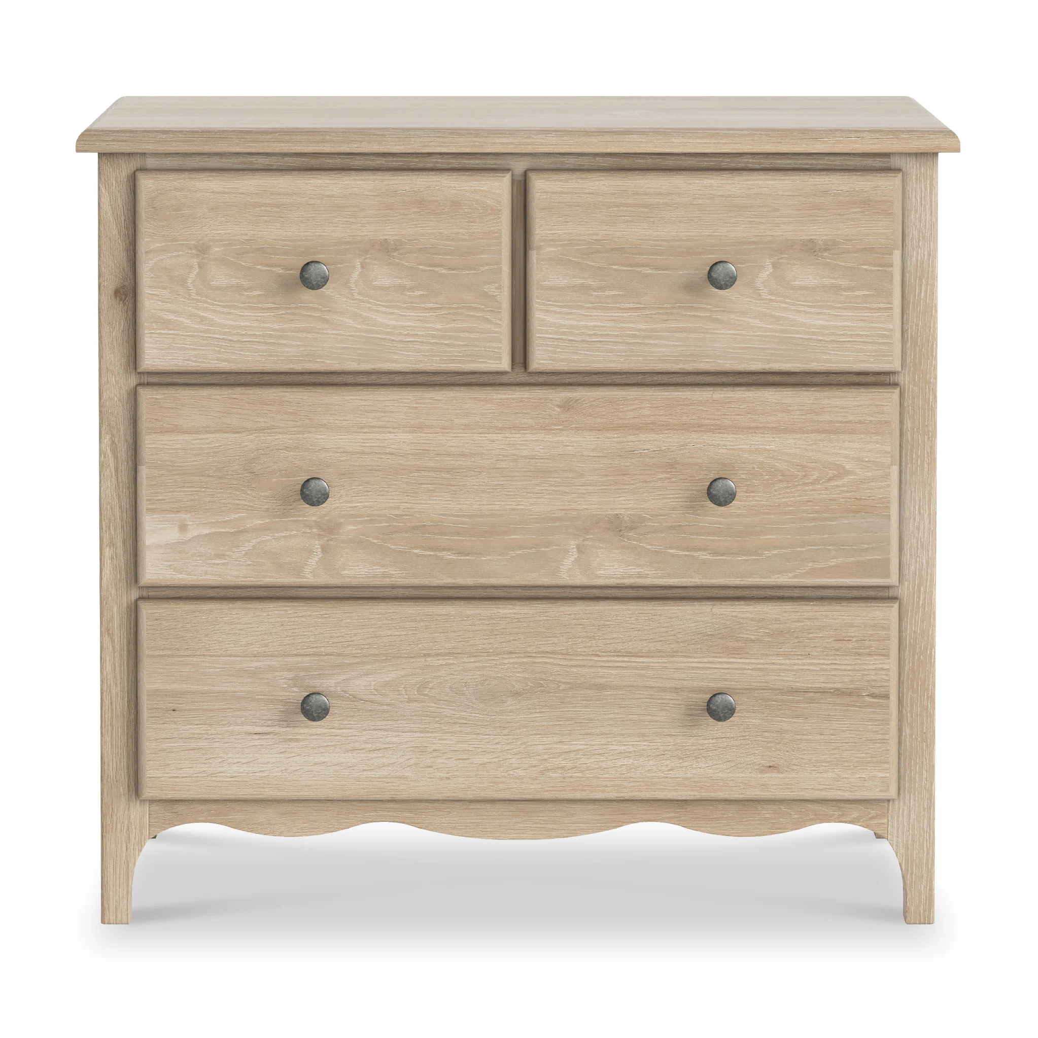 Celine Washed Oak 2 Over 2 Drawer Chest - Image 3