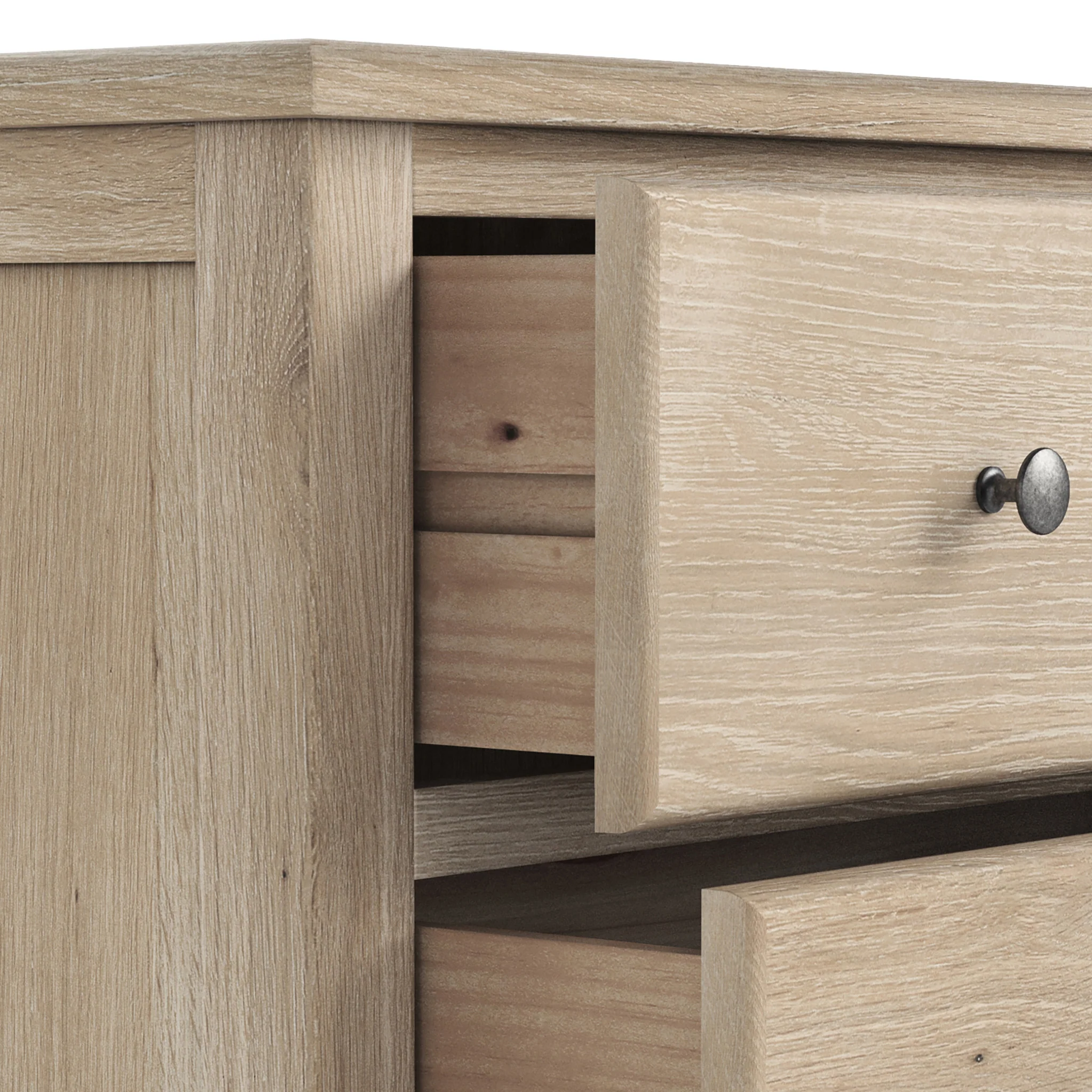 Celine Washed Oak 2 Over 2 Drawer Chest - Image 7