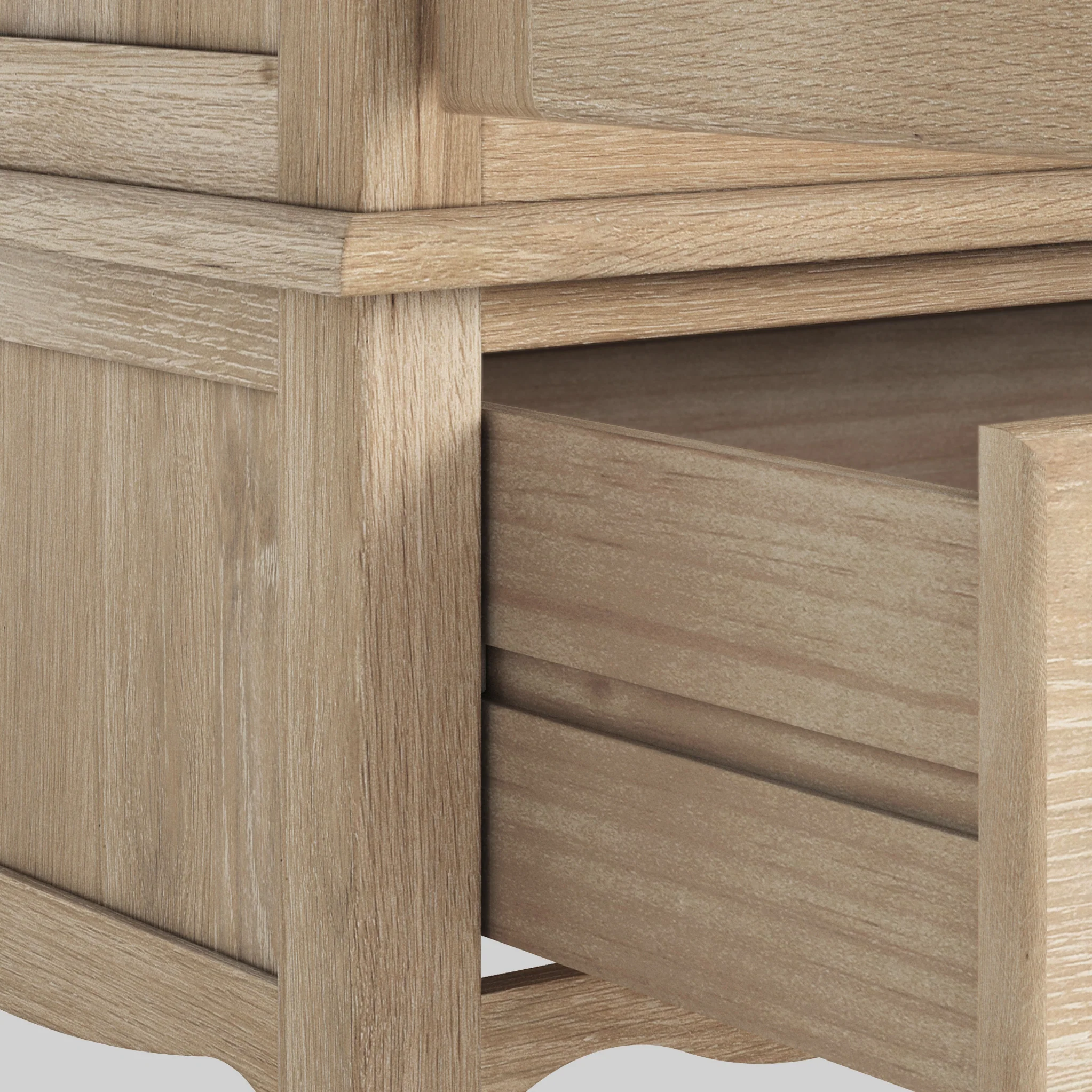 Celine Washed Oak 4 Door Wardrobe - Image 7