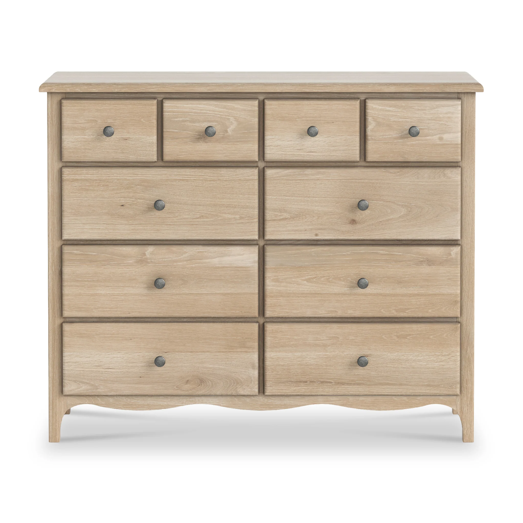Celine Washed Oak 4 Over 6 Drawer Chest - Image 4