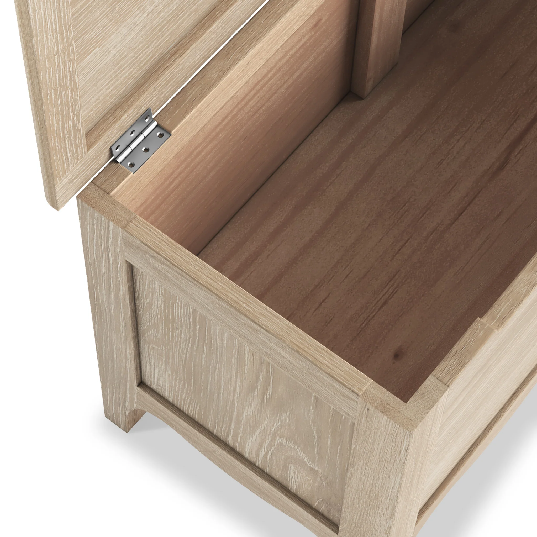 Celine Washed Oak Blanket Box - Image 7