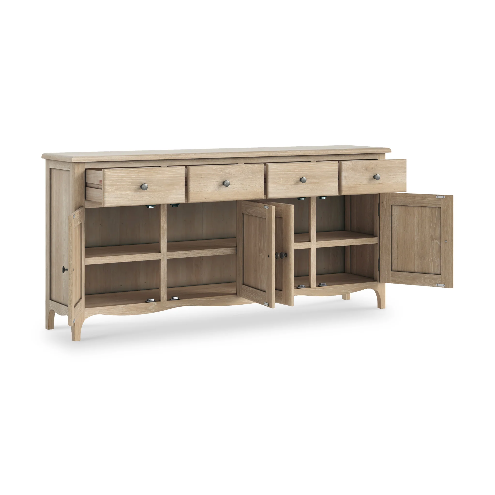 Celine Washed Oak Extra Large Sideboard - Image 4