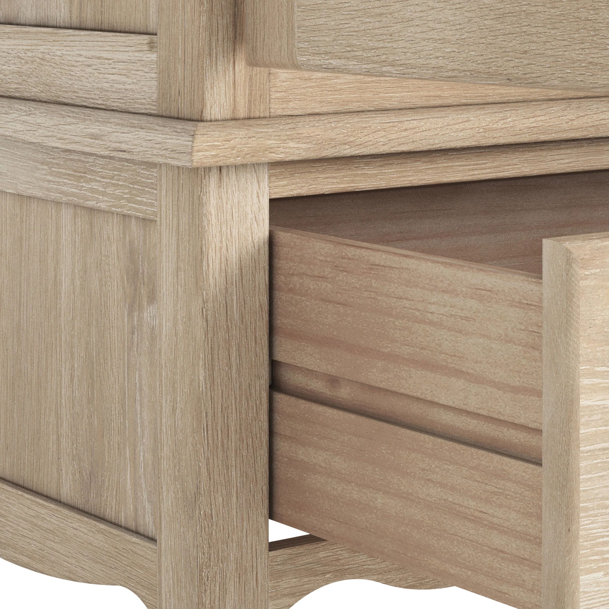 Celine Washed Oak Triple Wardrobe - Image 8
