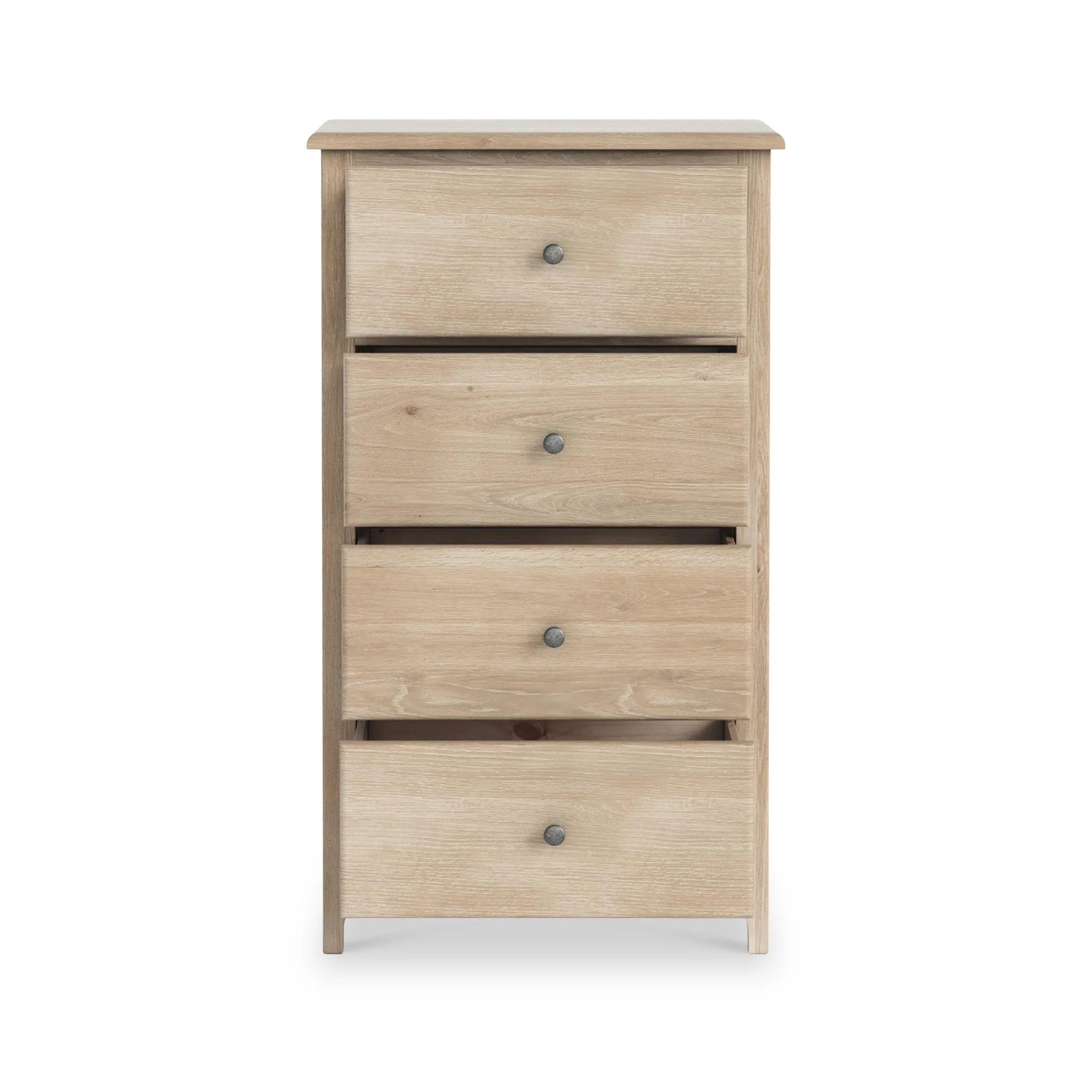 Celine Washed Oak XL 4 Drawer Tallboy Chest - Image 5
