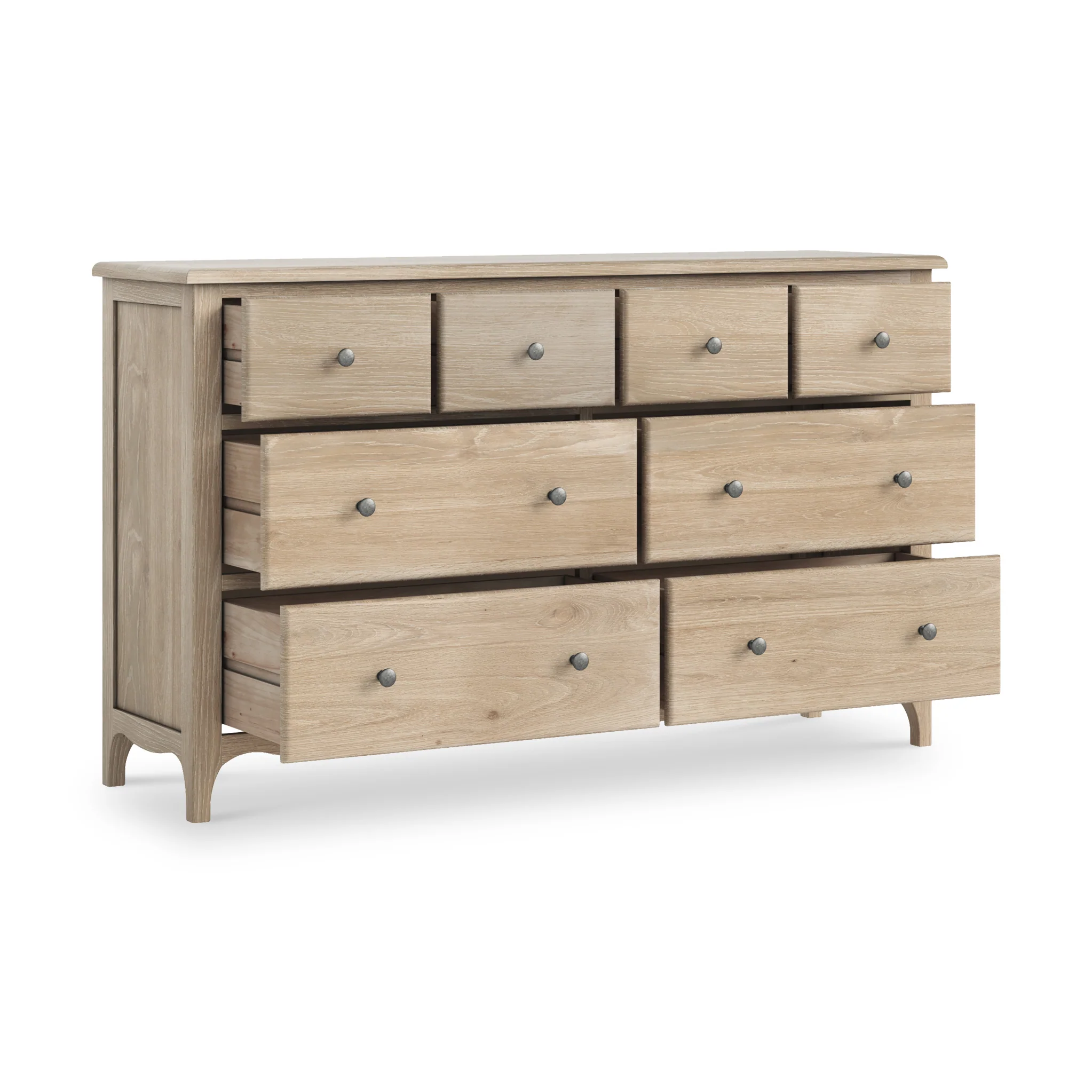Celine Washed Oak XL 8 Drawer Chest - Image 4