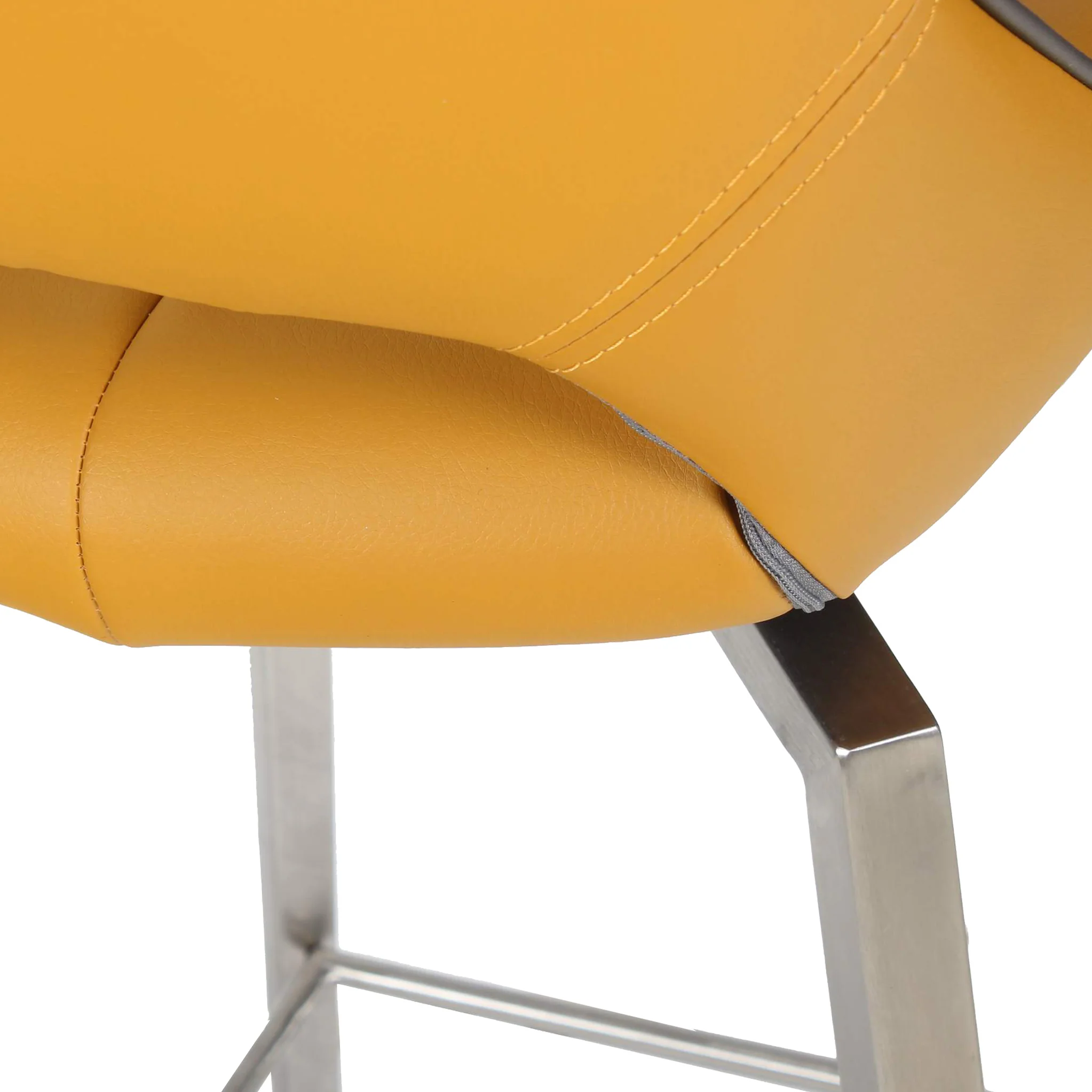 Ceri Self Returning Swivel Faux Leather Bar Stool - Image 11