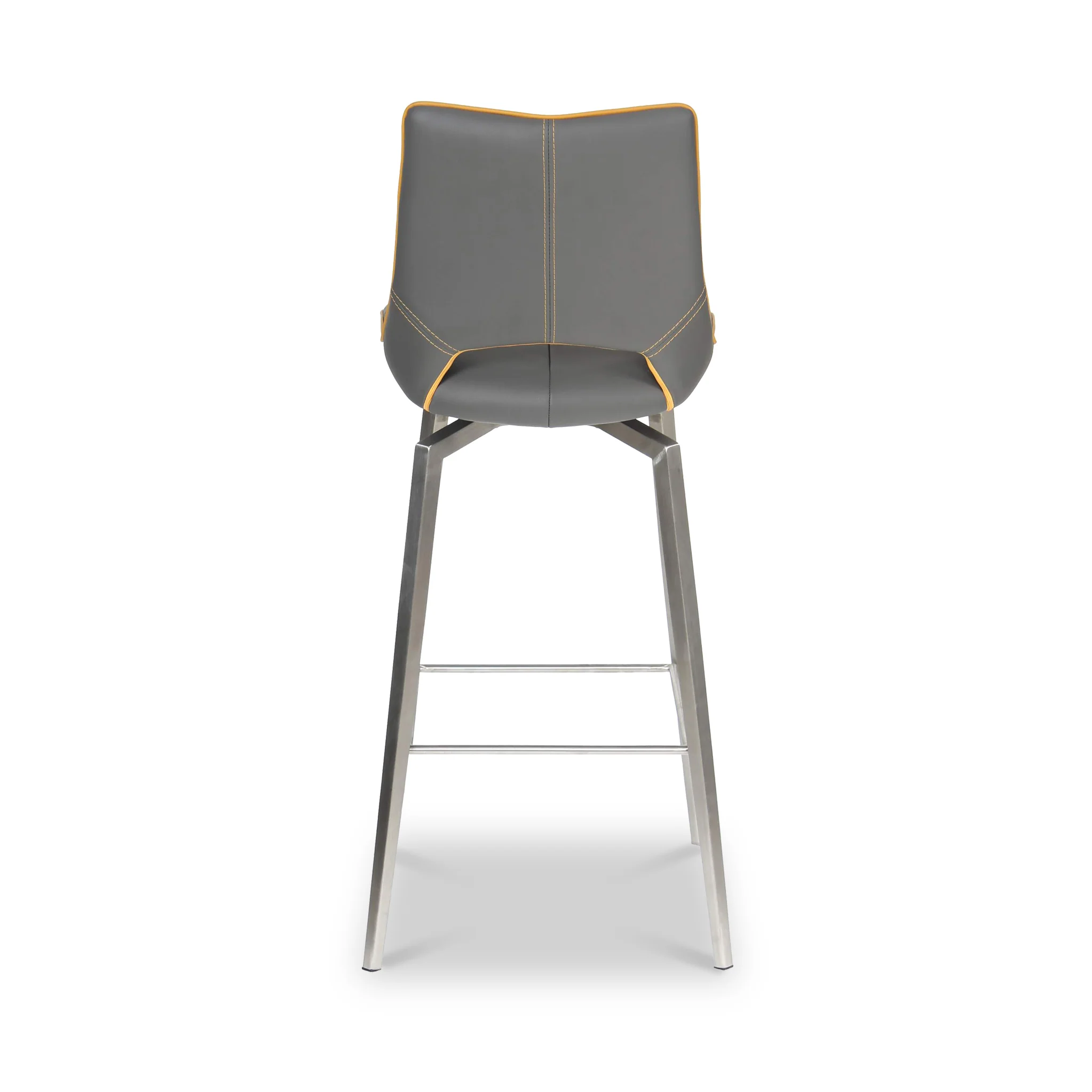 Ceri Self Returning Swivel Faux Leather Bar Stool - Image 7