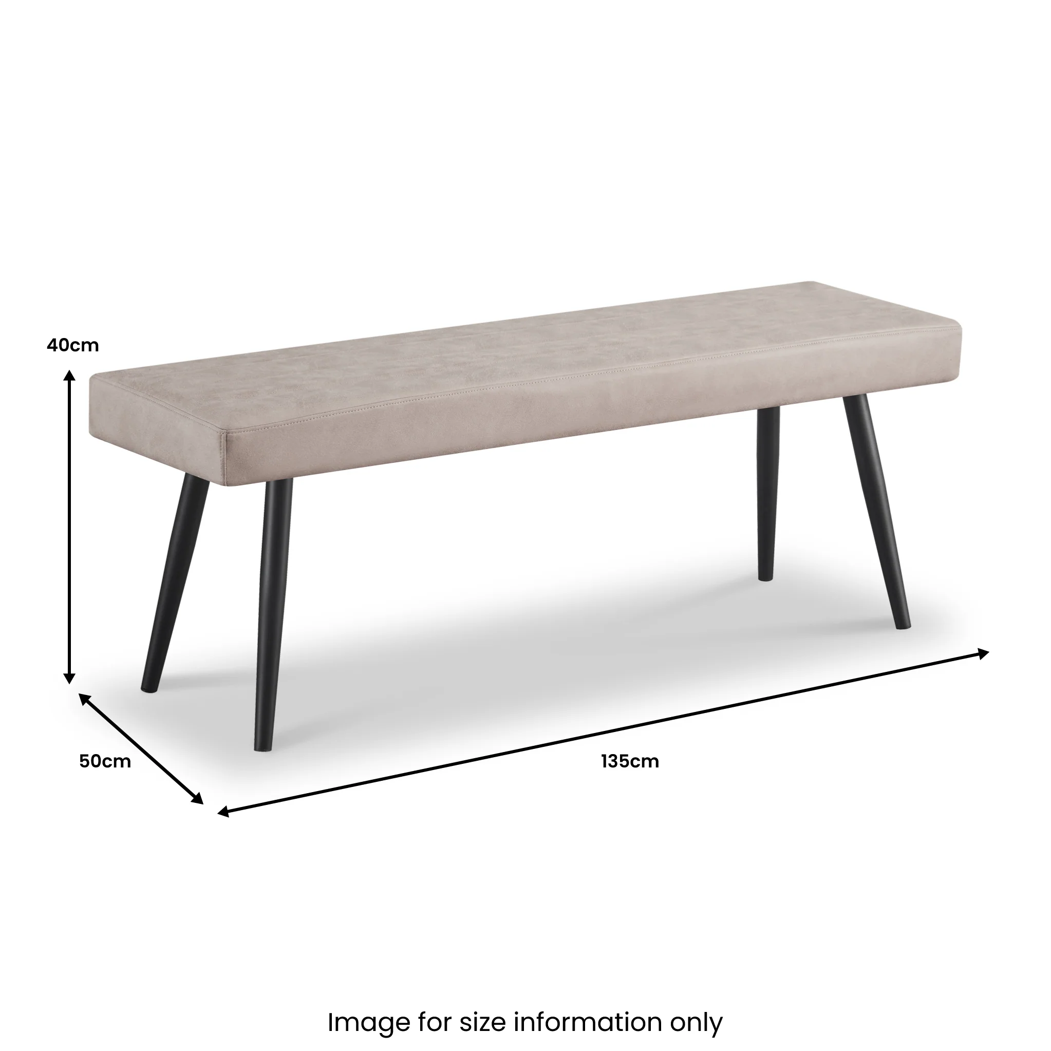 Chadwick Faux Leather Dining Bench - Image 6