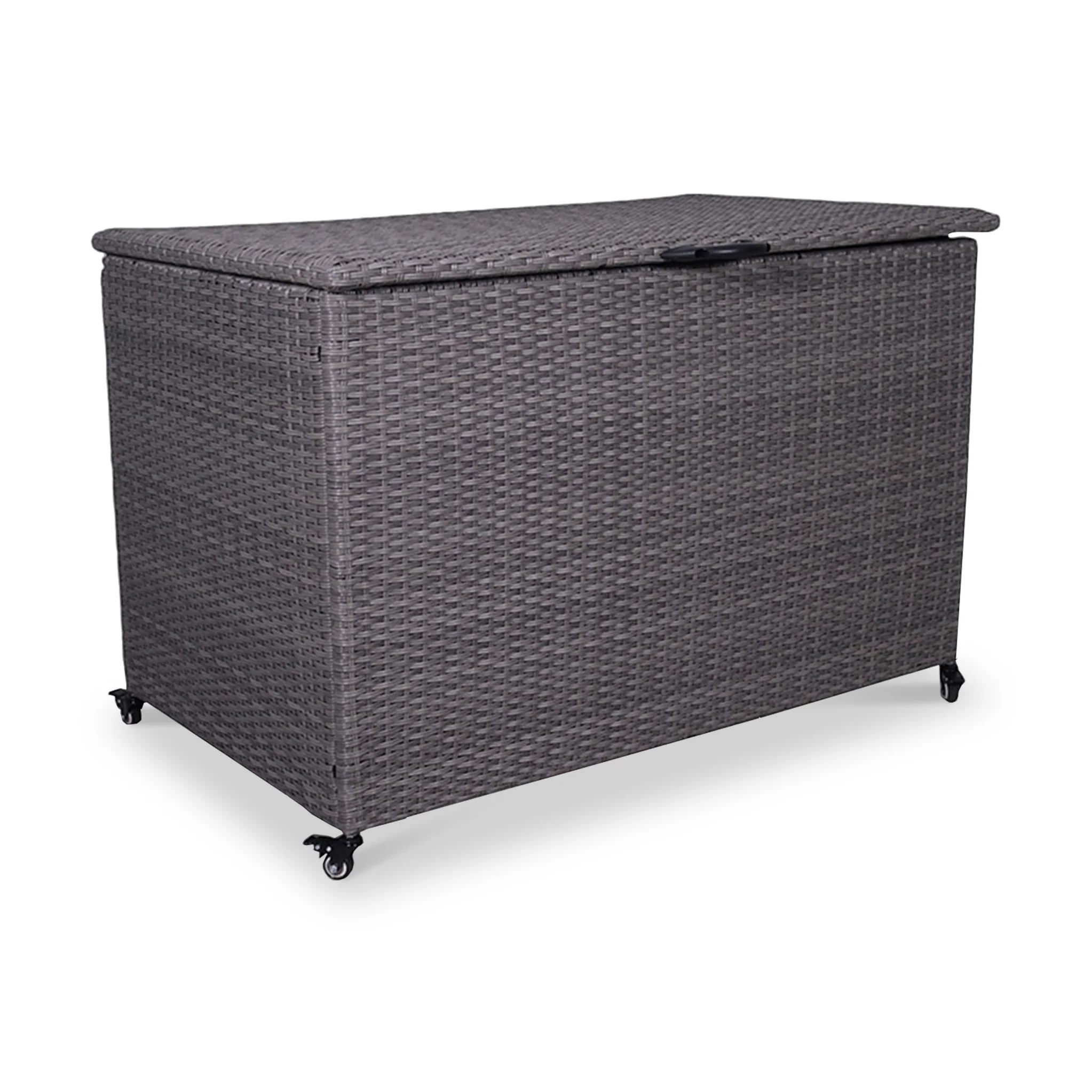 Charcoal Weave 510L Cushion Storage Box with Gas Lift - Image 3