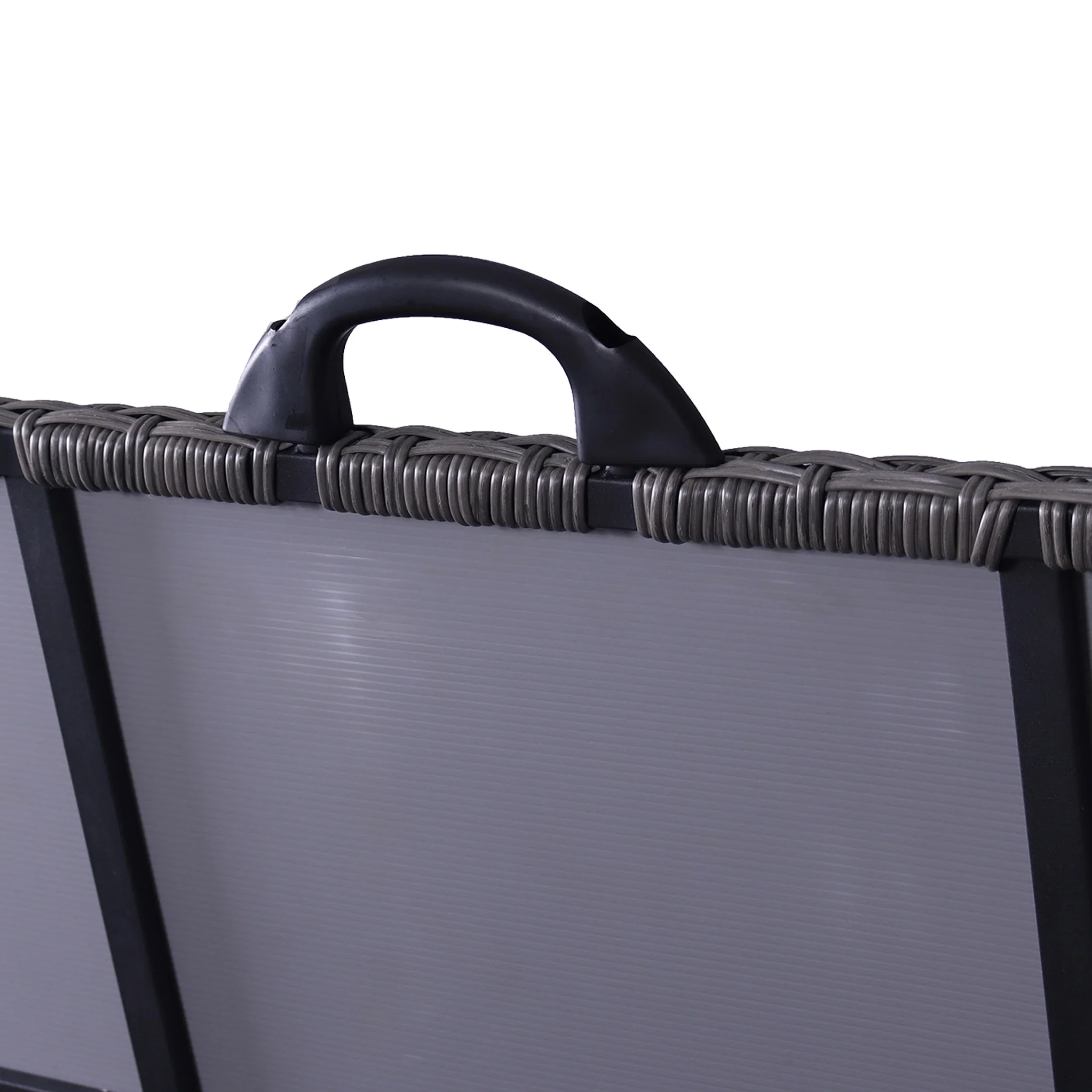 Charcoal Weave 826L Cushion Storage Box with Gas Lift - Image 8
