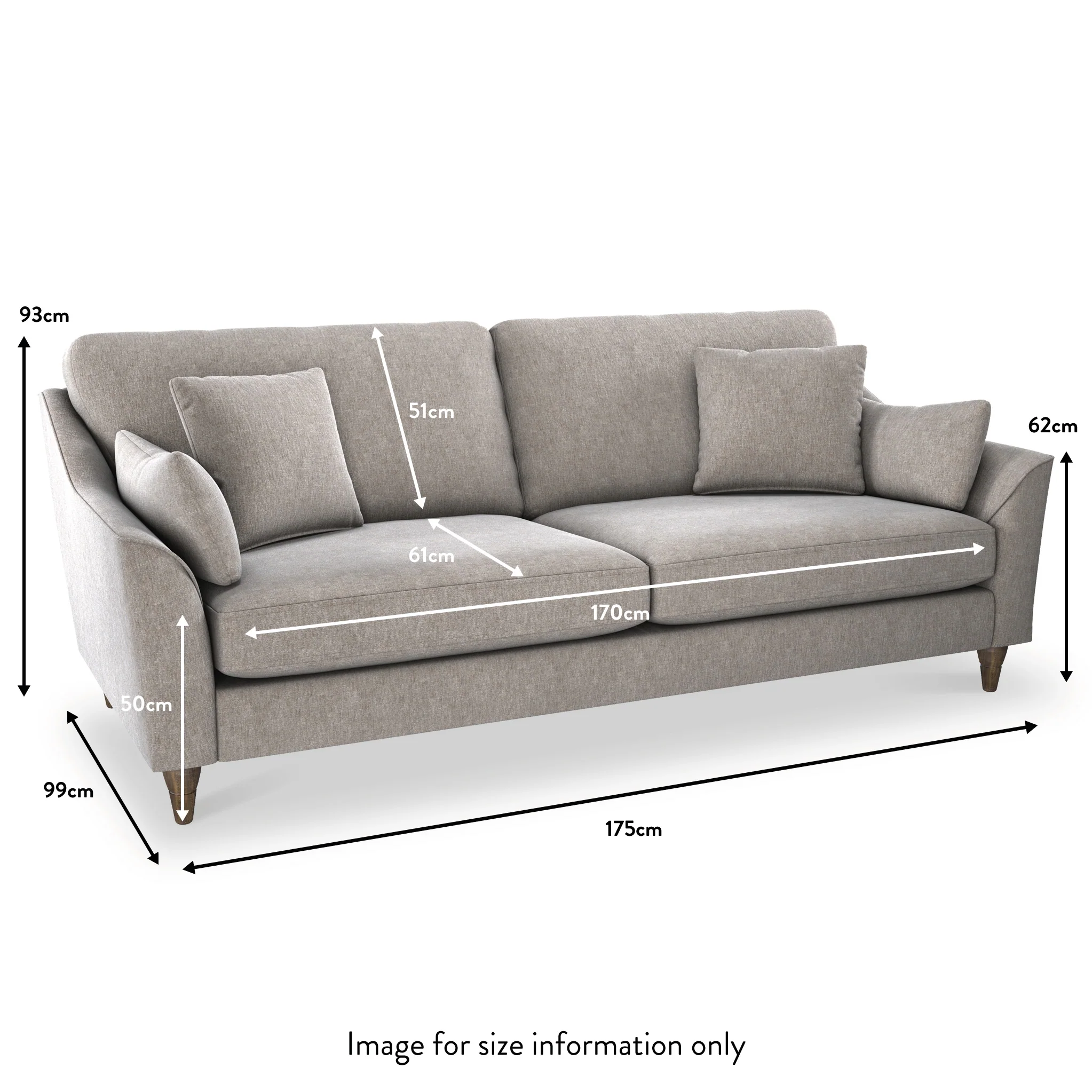 Charice 3 Seater Sofa - Image 40
