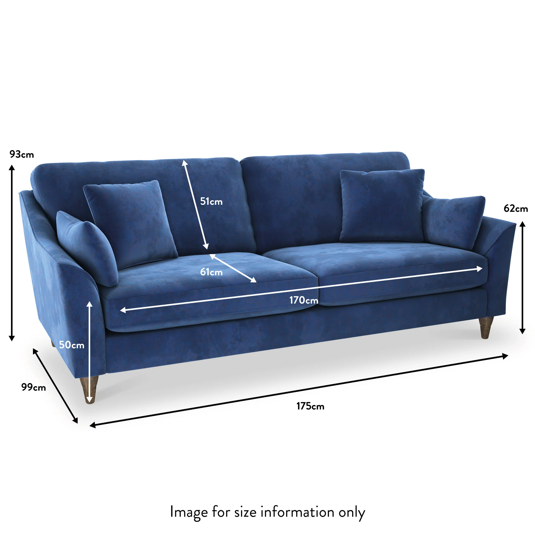 Charice 3 Seater Sofa - Image 41