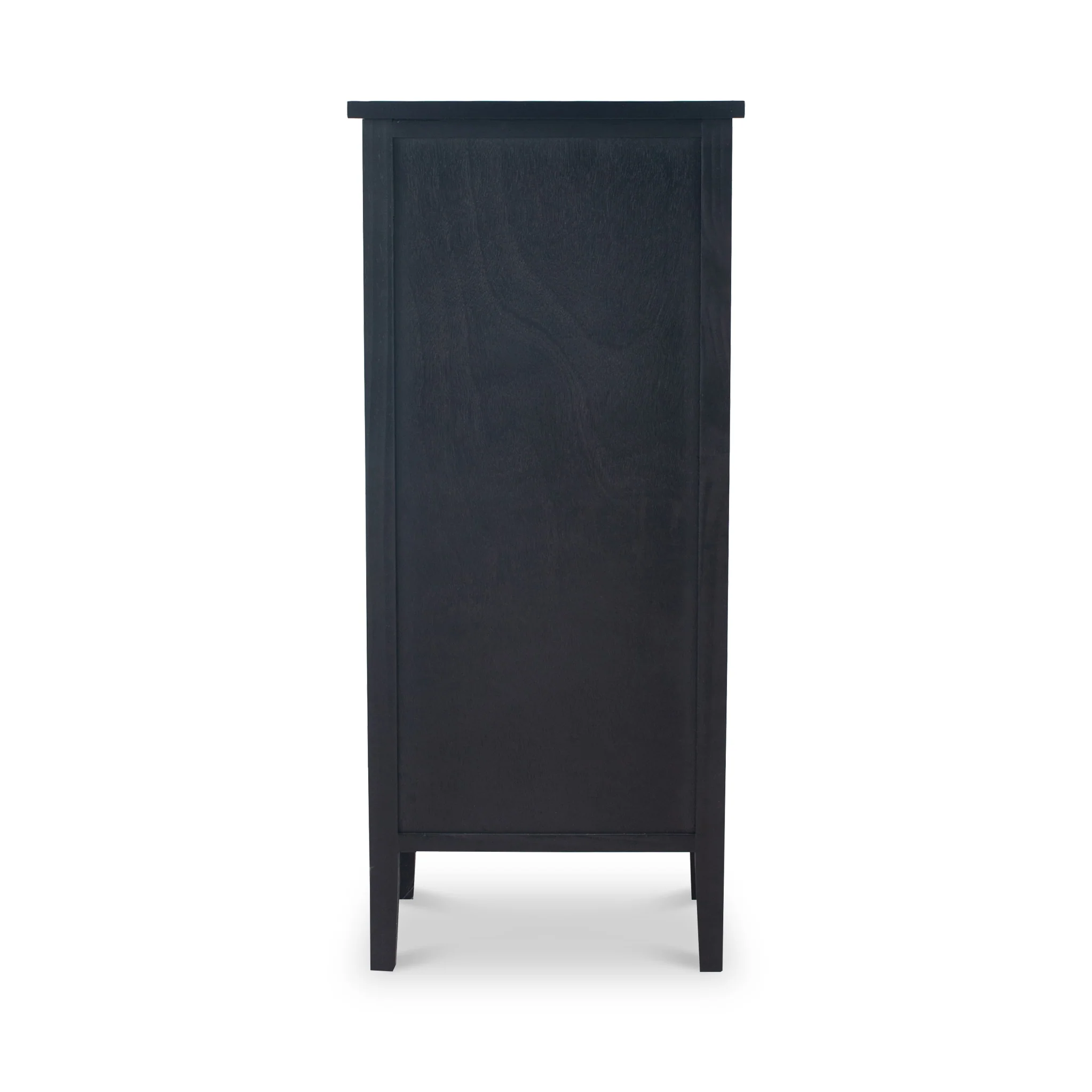 Chelmsford Satin Black Pine 5 Drawer Tallboy - Image 6