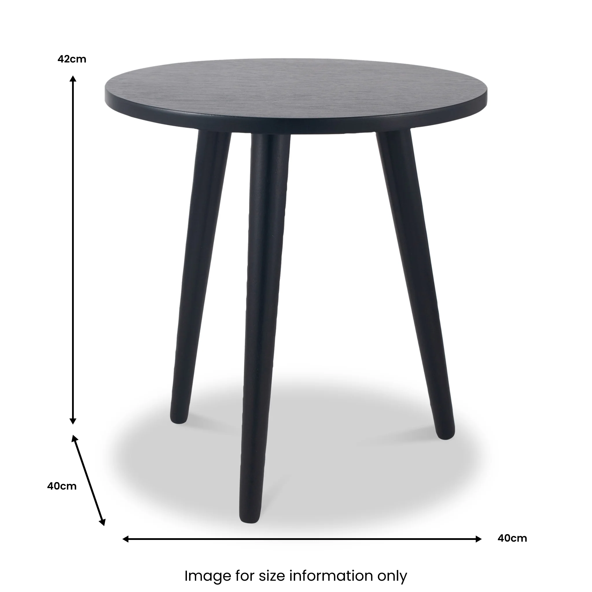 Chelmsford Satin Black Pine Side Table - Image 7