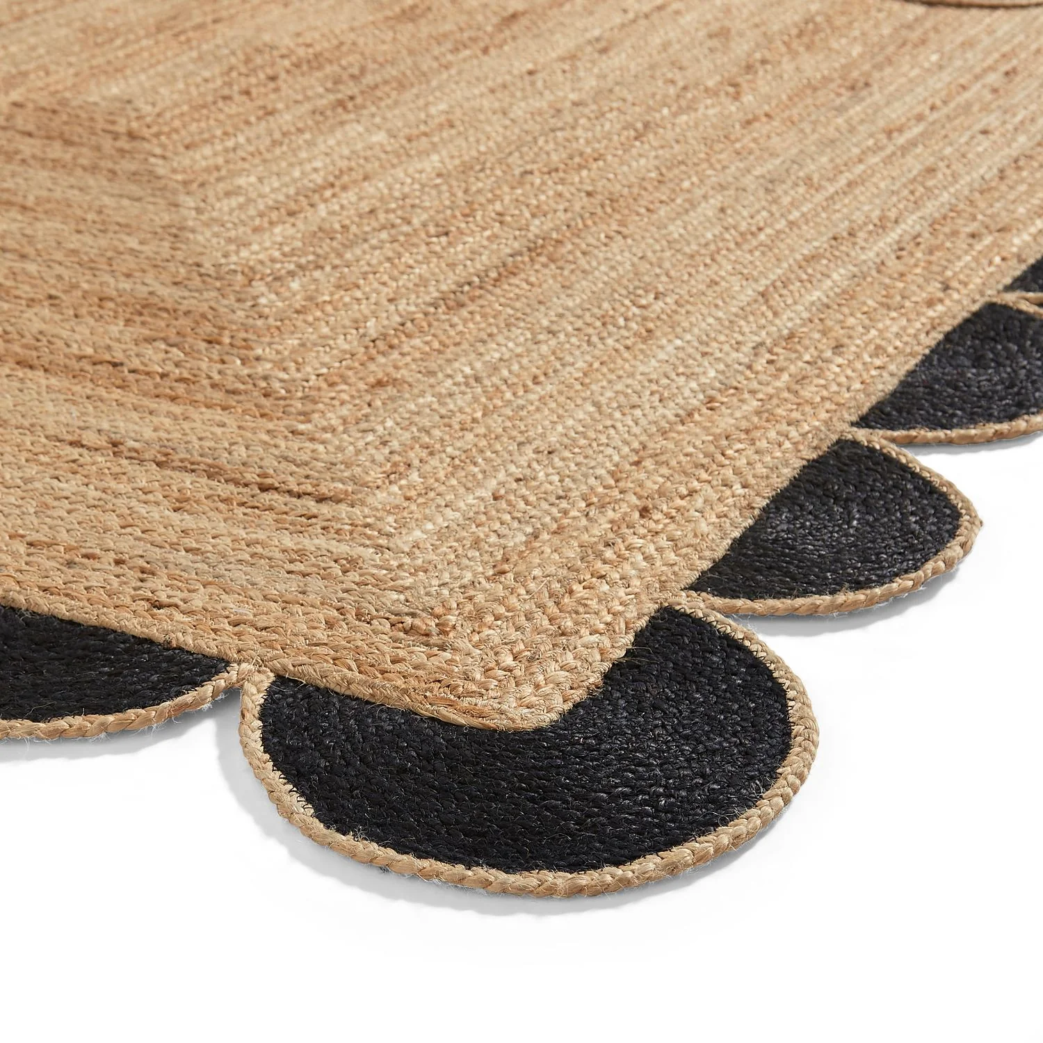 Chesney Jute Scalloped Edge Natural Rug - Image 16