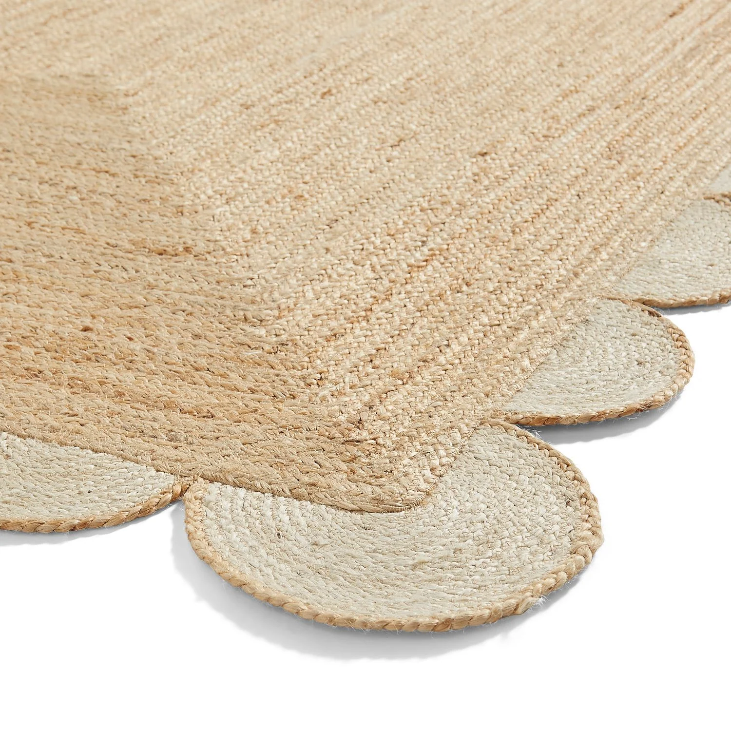 Chesney Jute Scalloped Edge Natural Rug - Image 7
