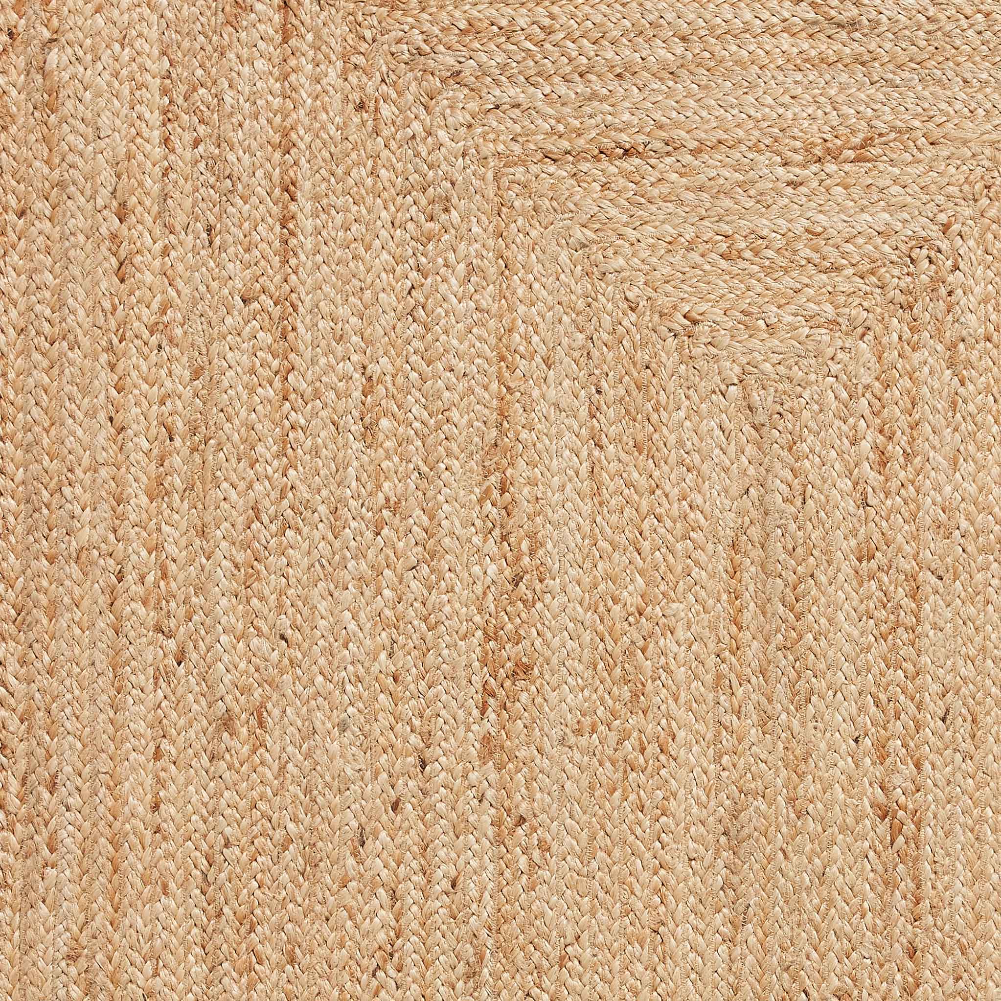 Chesney Round Jute Scalloped Edge Natural Rug - Image 5