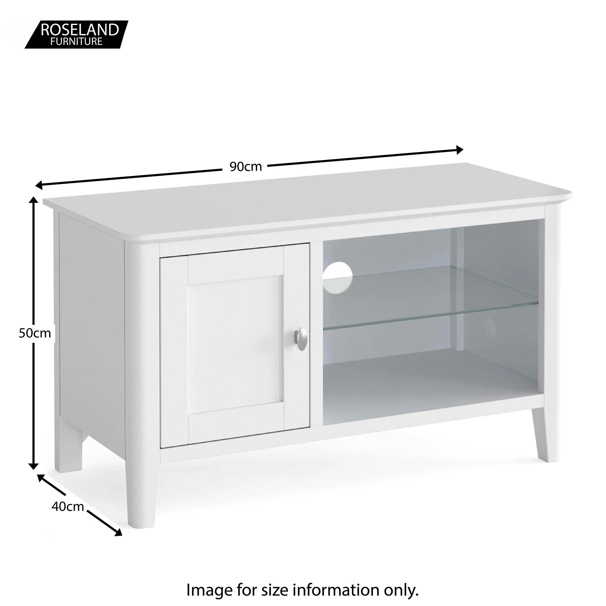 Chester White 90cm TV Stand - Image 6
