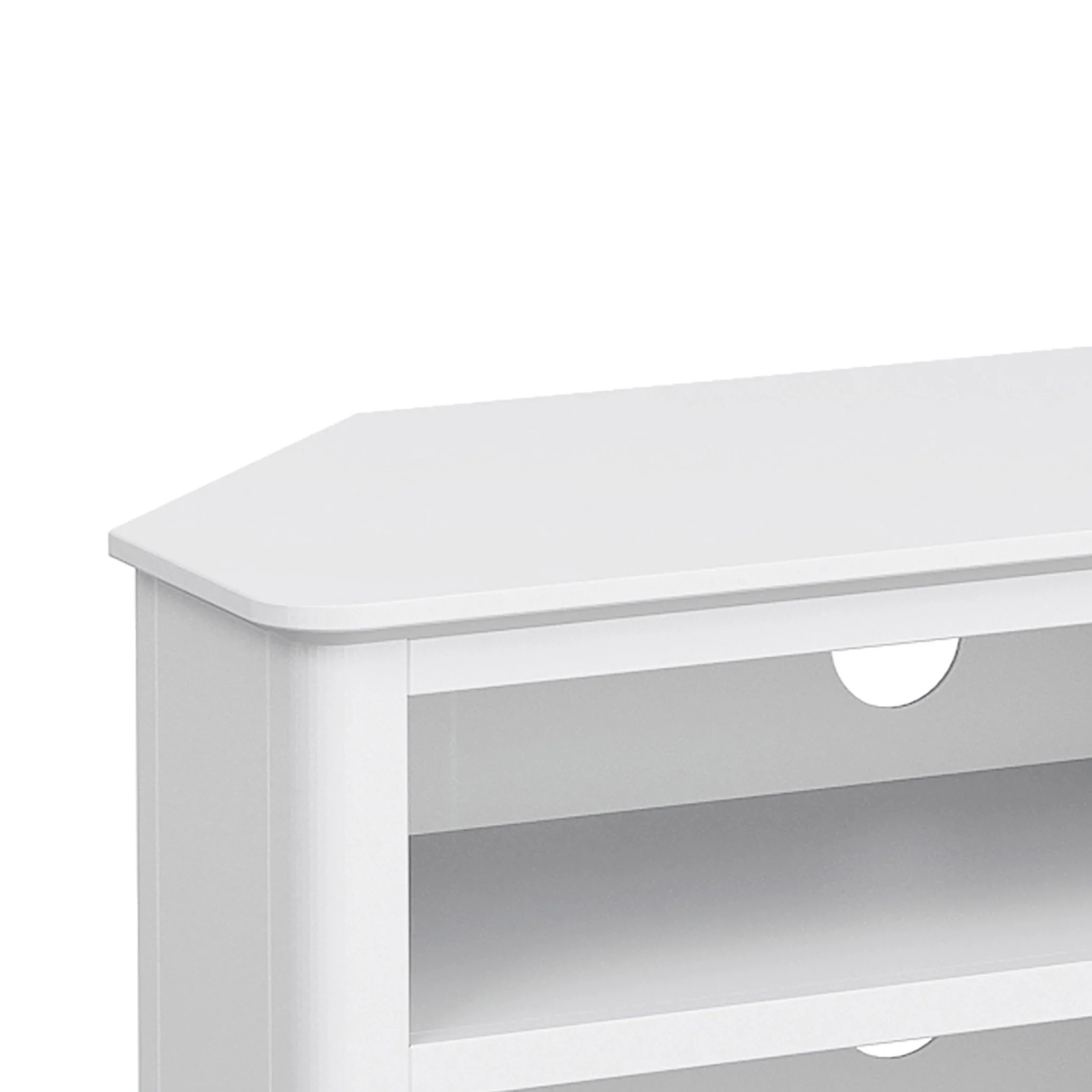 Chester White Corner TV Stand - Image 3