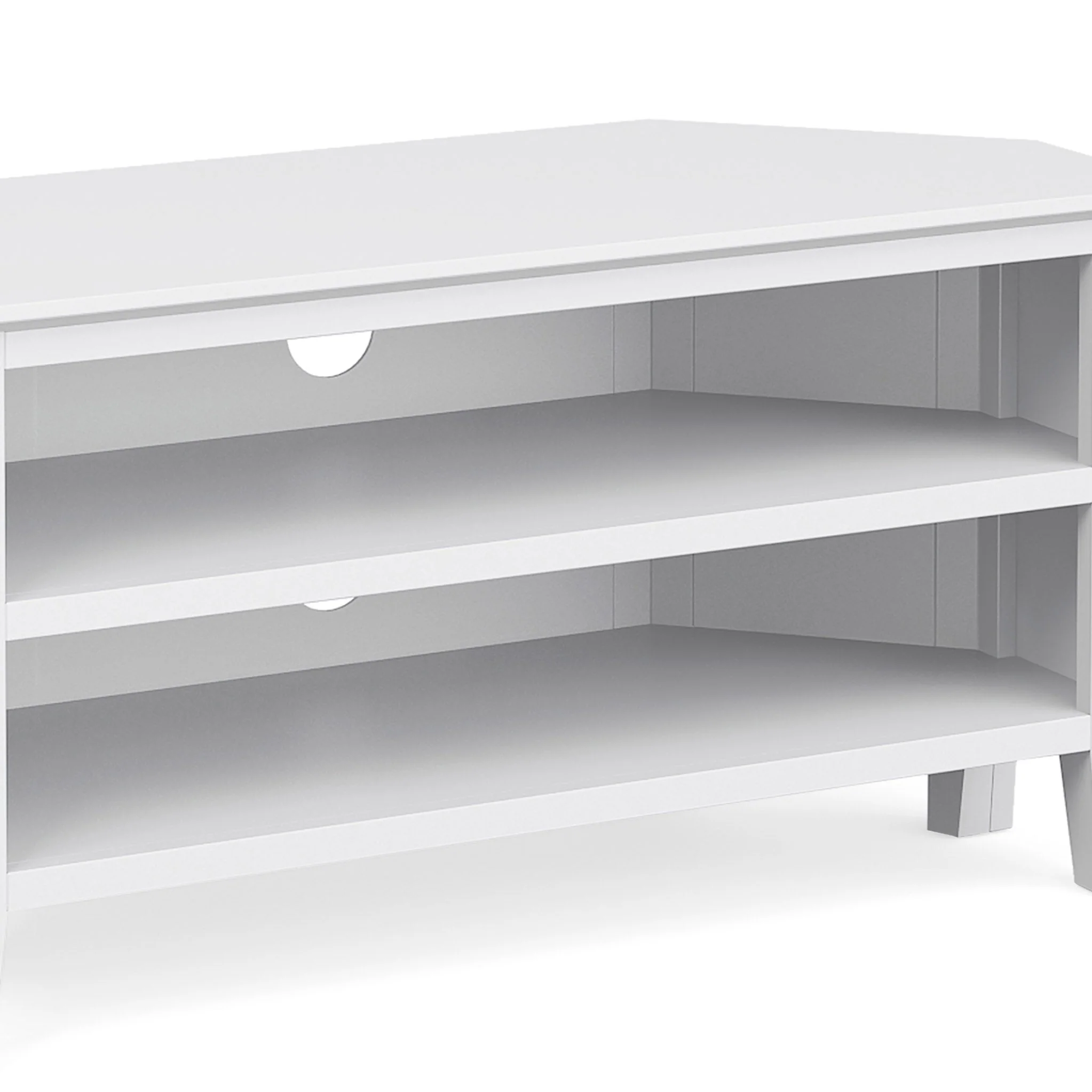 Chester White Corner TV Stand - Image 4