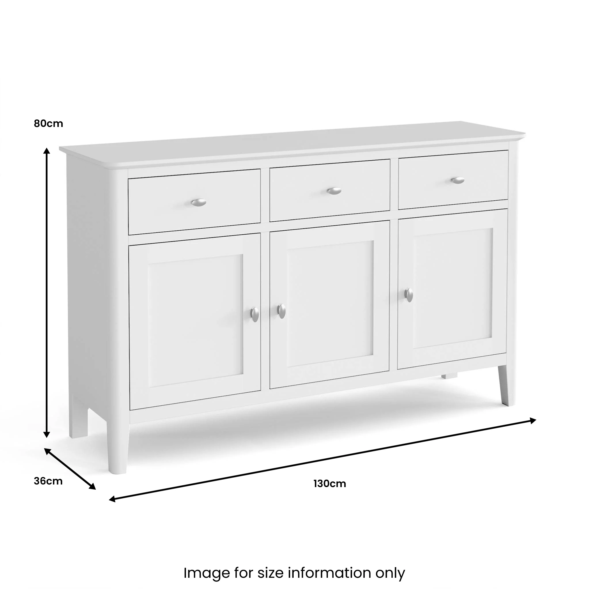 Chester White Large Sideboard - Image 5