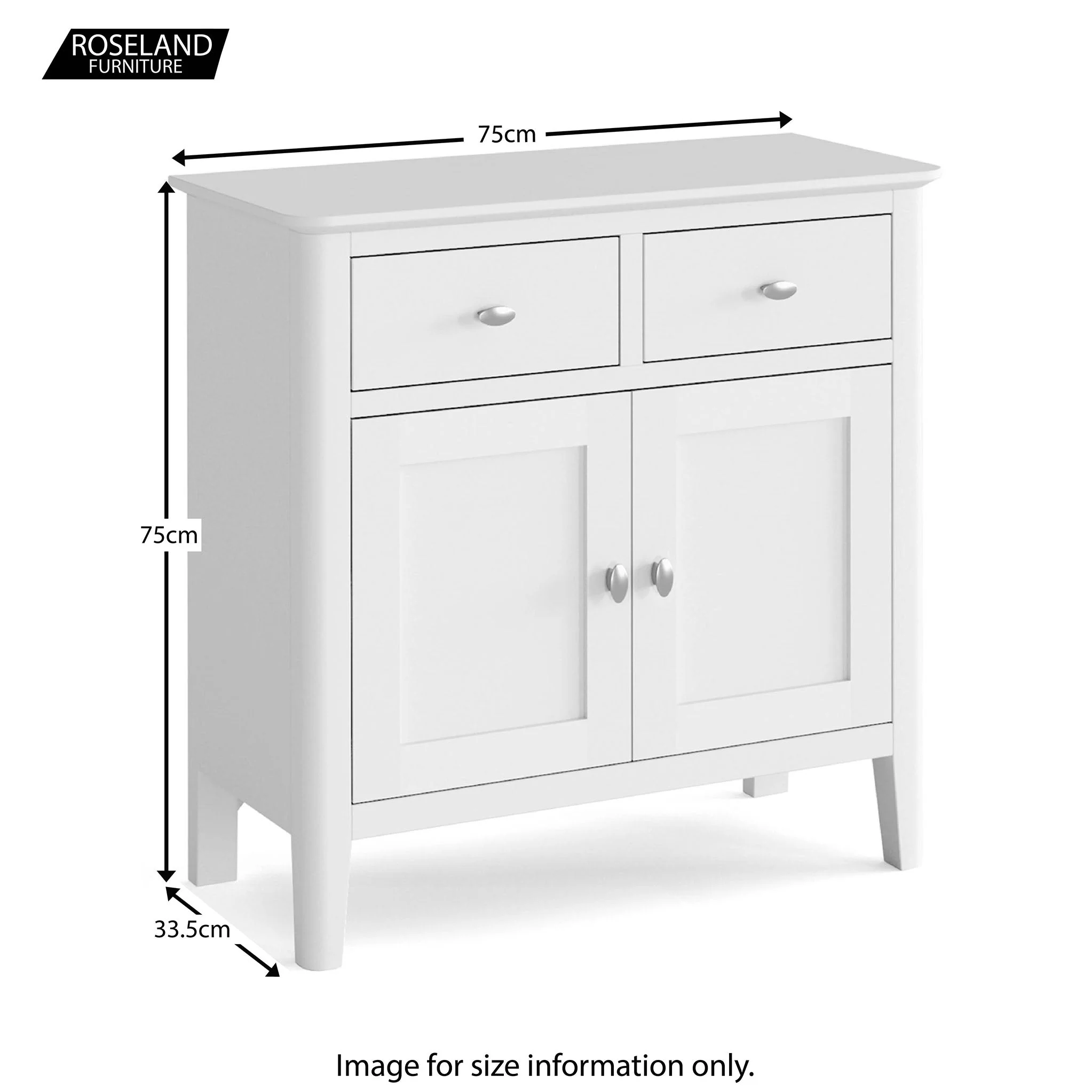 Chester White Mini Sideboard - Image 8