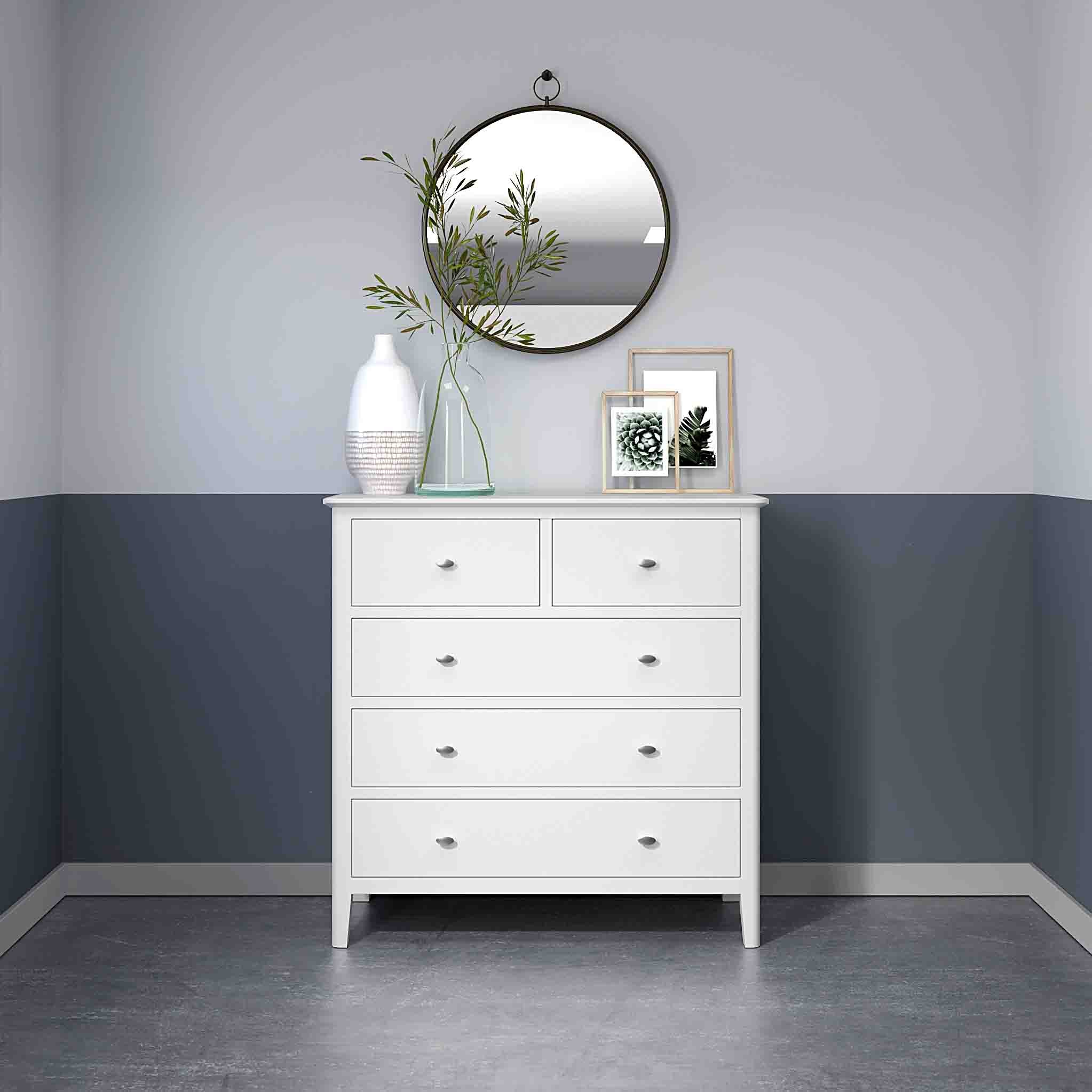 Chester White 2 Over 3 Chest of Drawers - Image 2