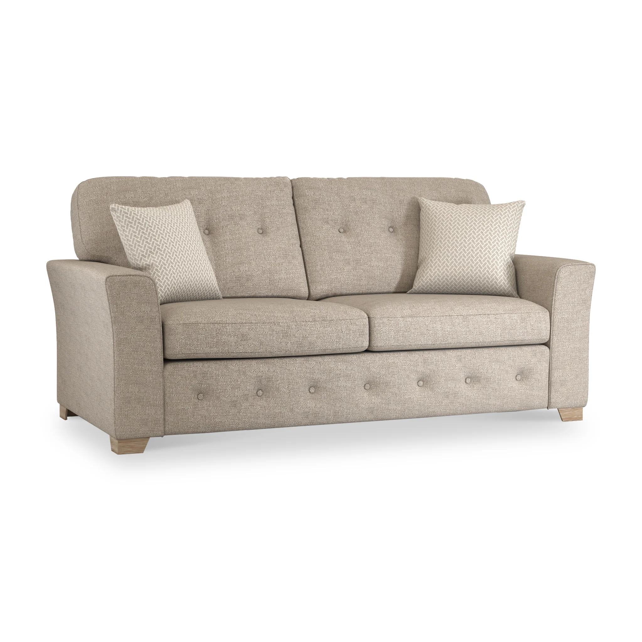 Cheswick Textured Weave Fabric 3 Seater Sofa - Image 4