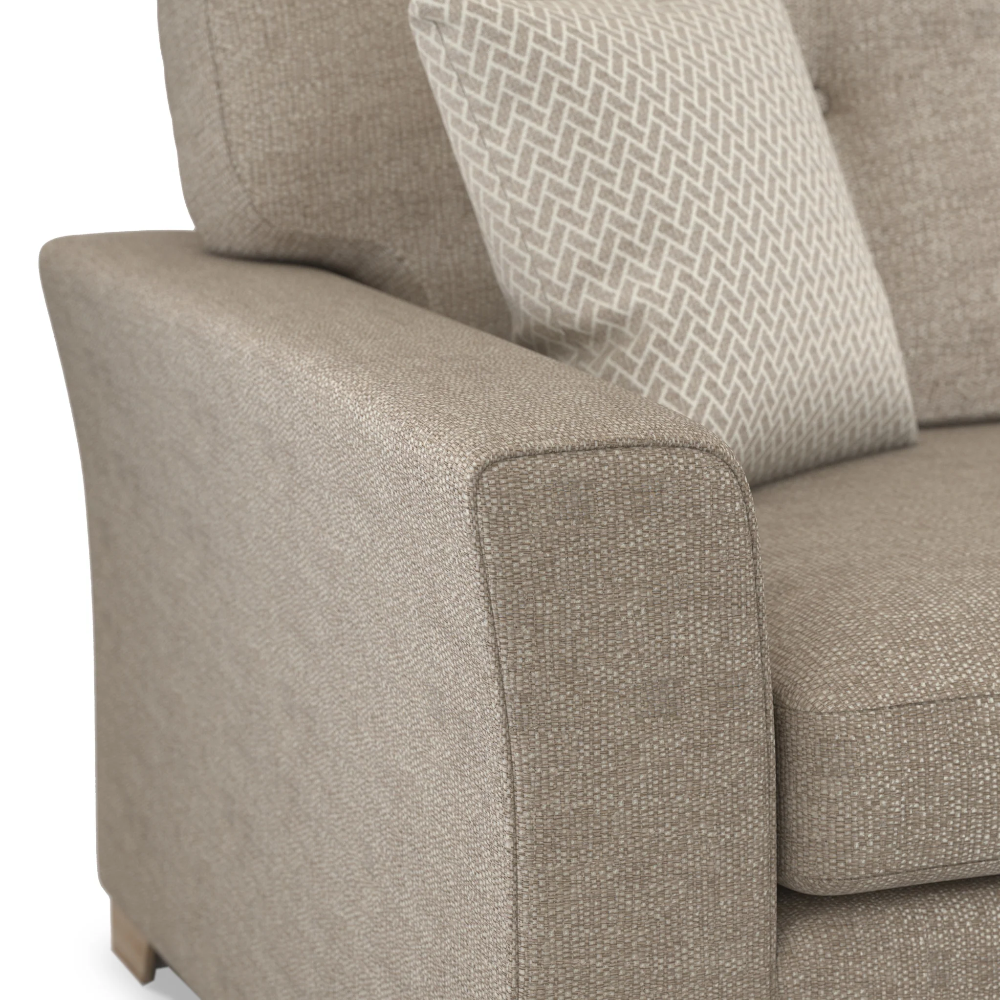 Cheswick Textured Weave Fabric 3 Seater Sofa - Image 8