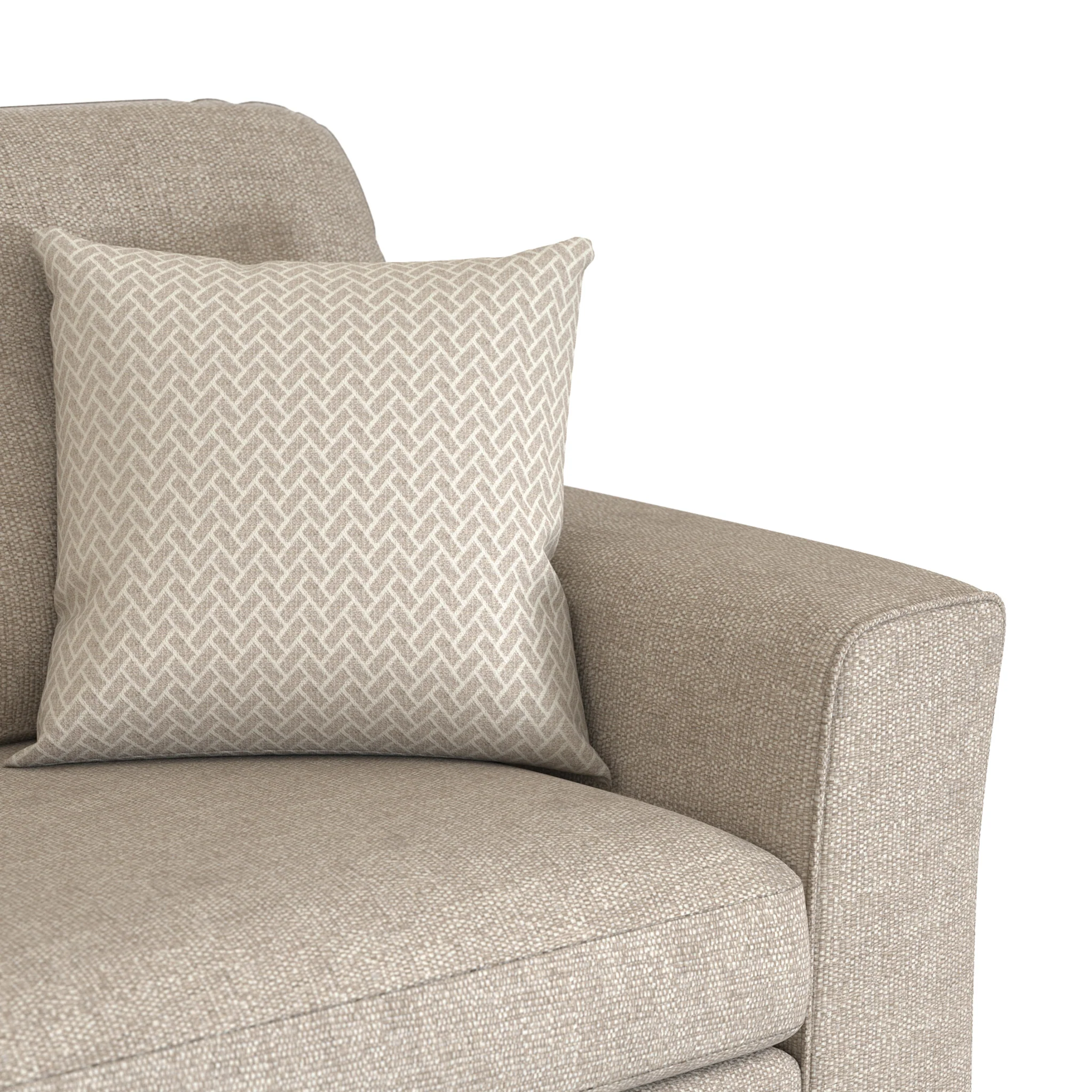 Cheswick Textured Weave Fabric 3 Seater Sofa - Image 9