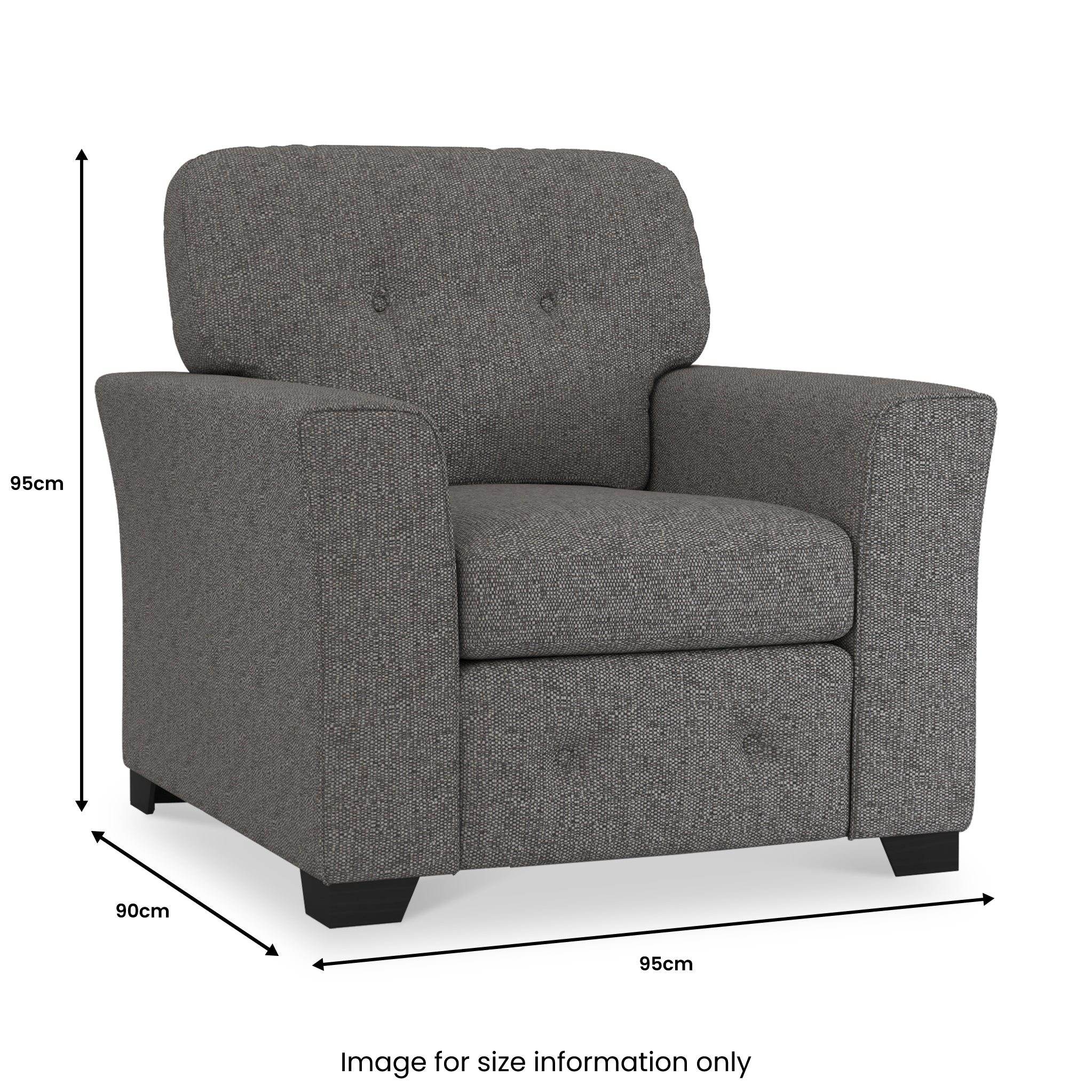 Cheswick Textured Weave Fabric Armchair - Image 20