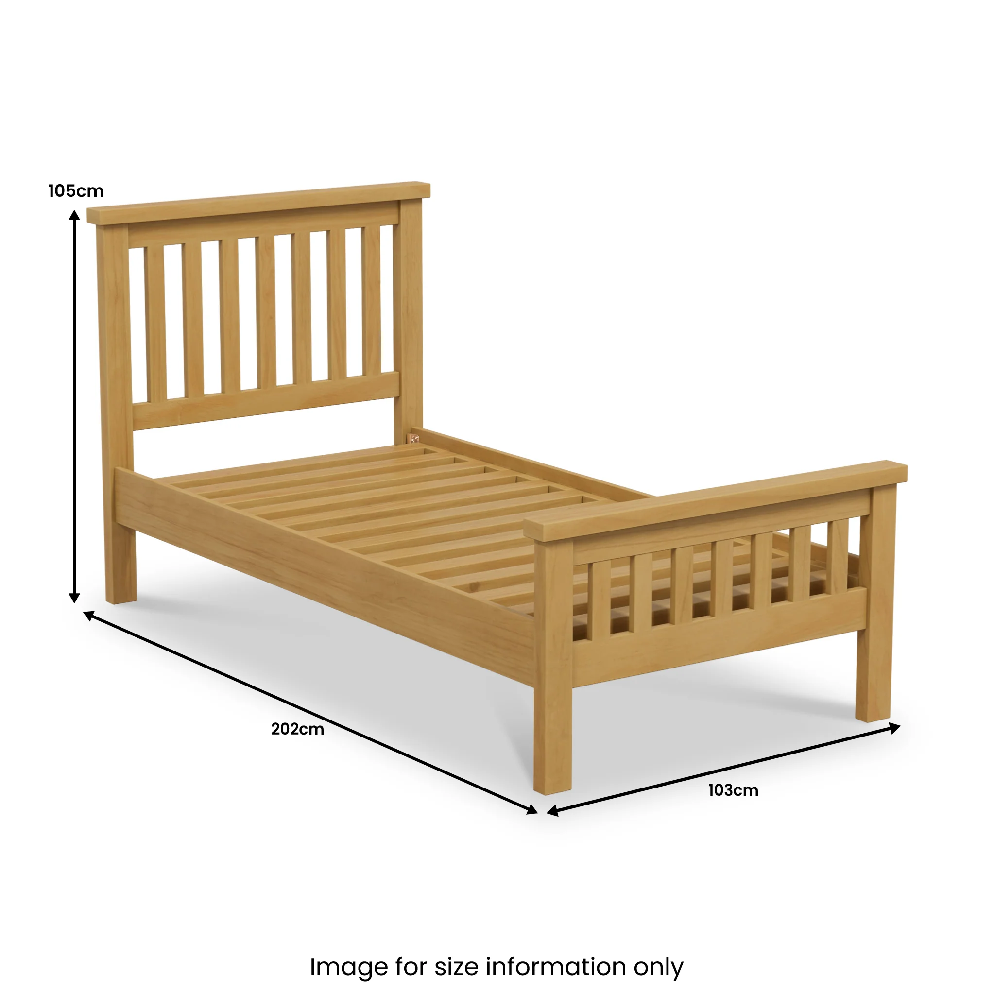 Chiswick Pine Bed Frame - Image 4