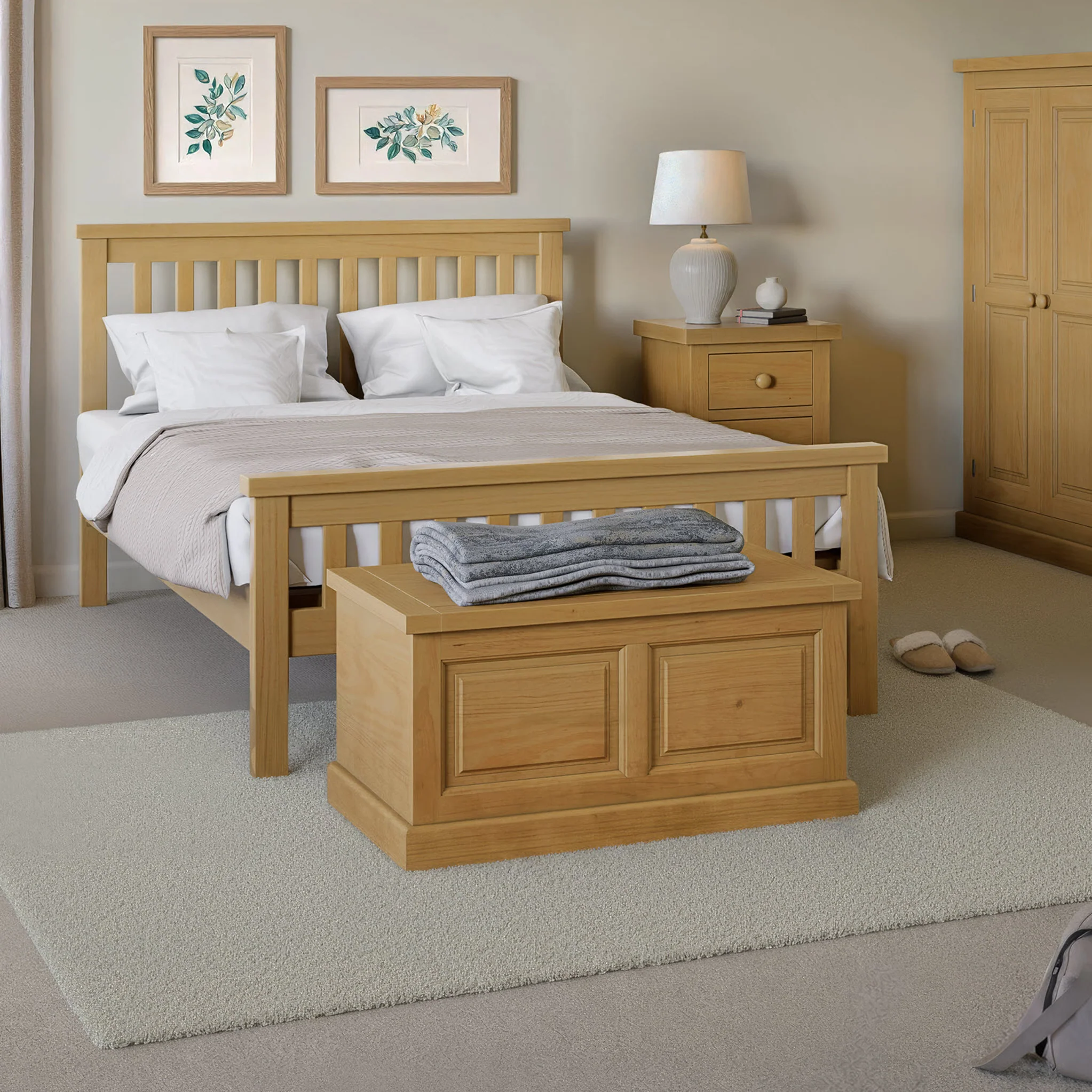 Chiswick Pine Blanket Box - Image 2