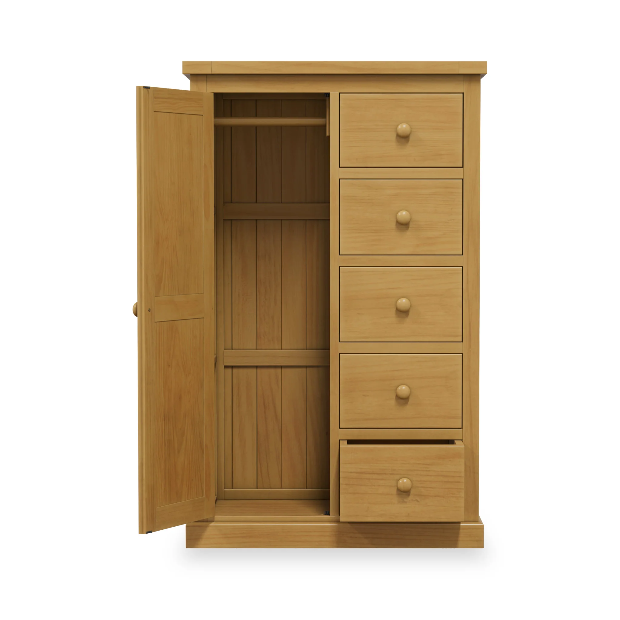 Chiswick Pine Combination Wardrobe - Image 5