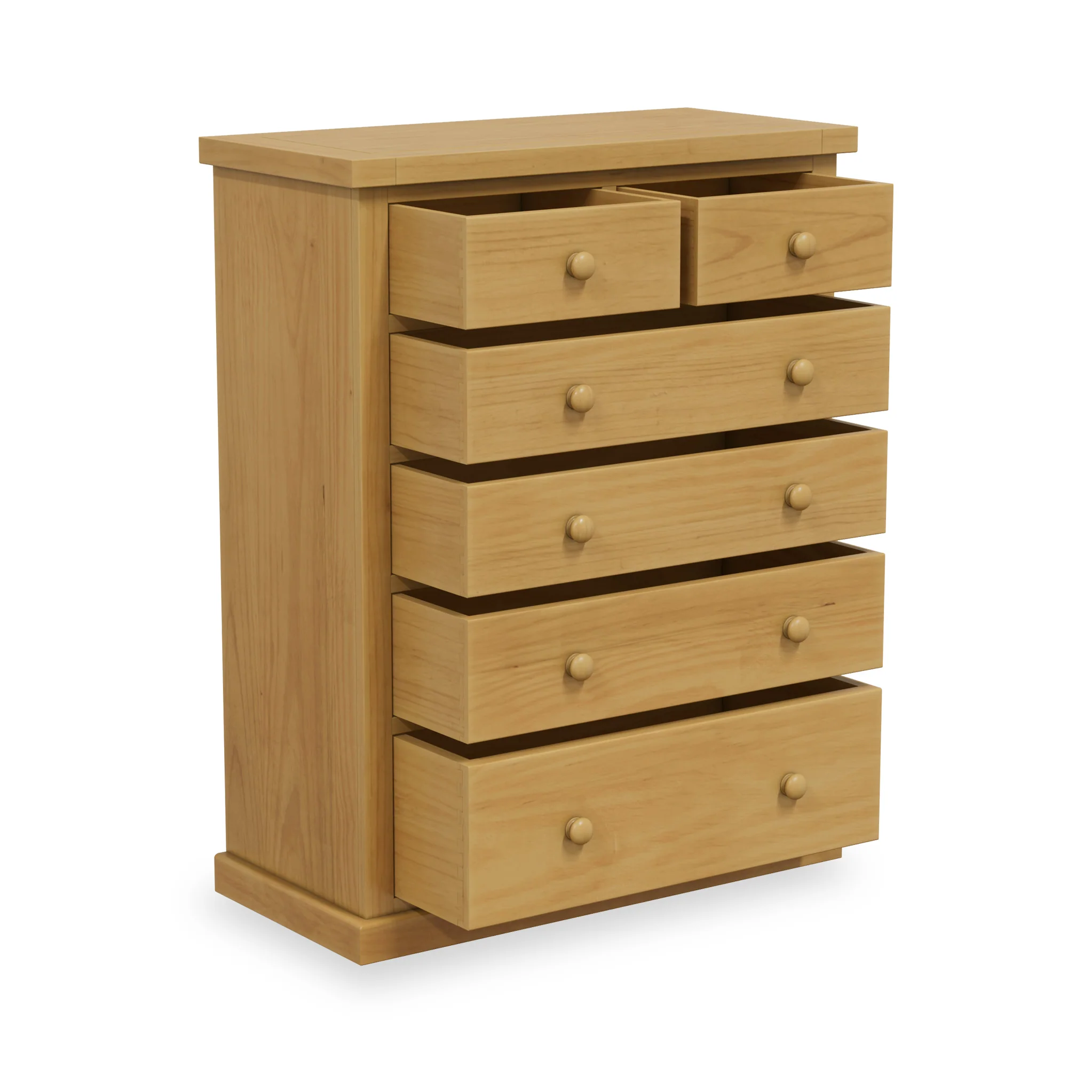 Chiswick Pine Large 2 over 4 Drawer Chest - Image 3