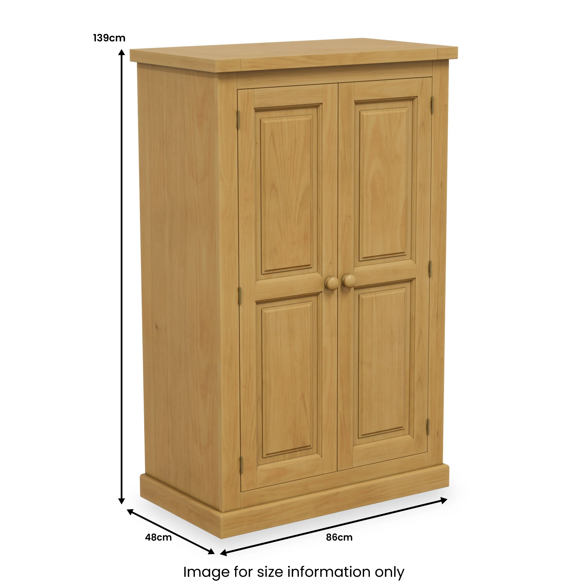Chiswick Pine Small Wardrobe - Image 6