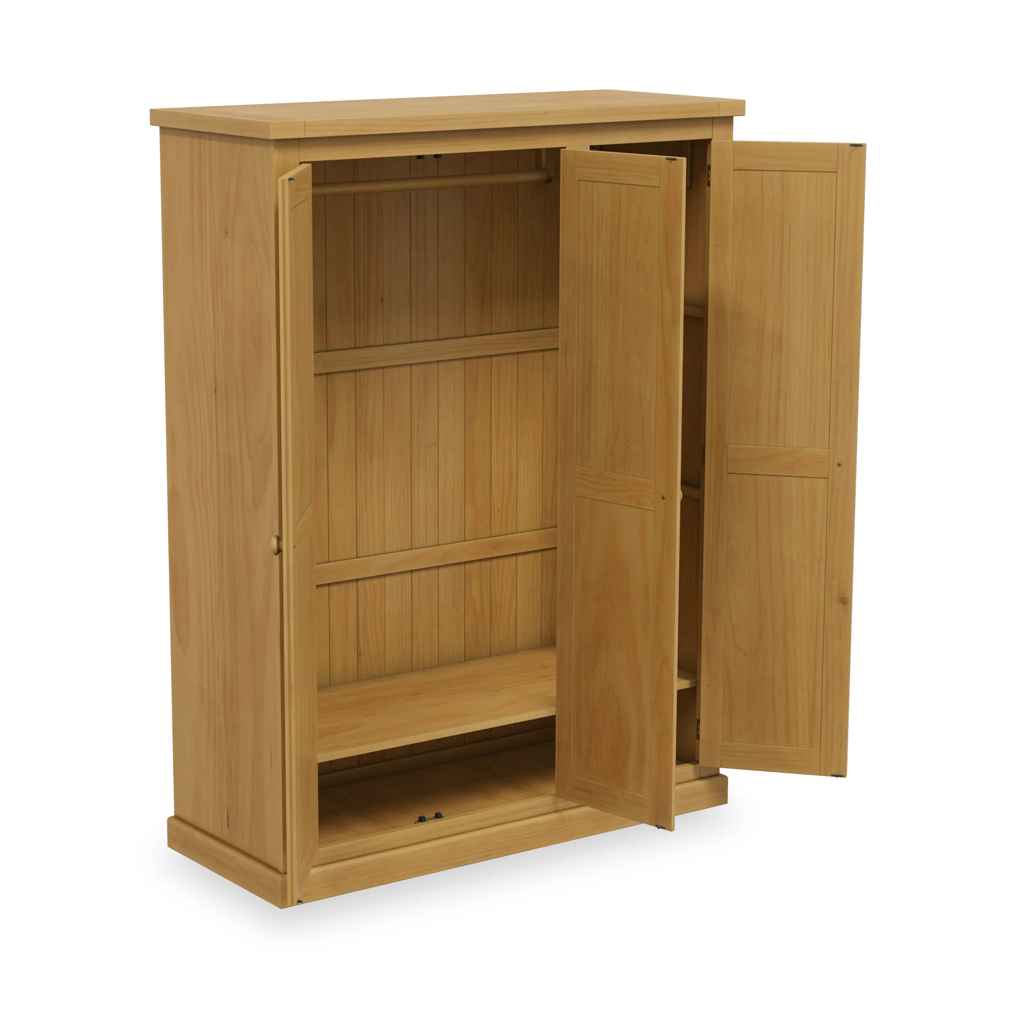 Chiswick Pine Triple Wardrobe - Image 3