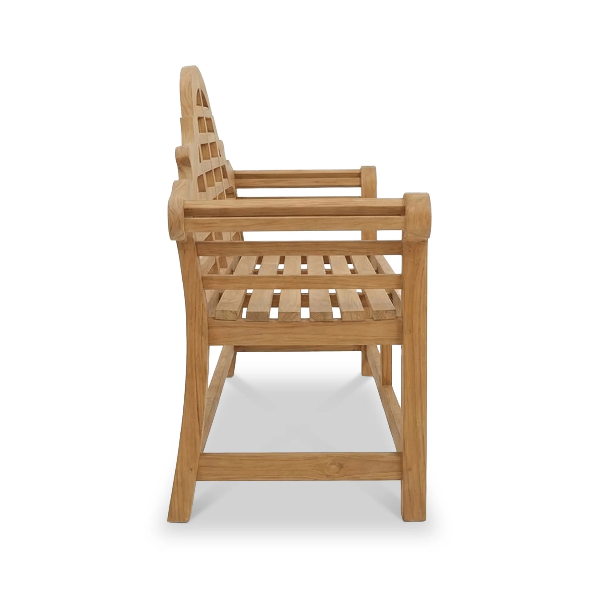 Ciara 180cm 3 Seater Acacia Garden Bench - Image 4