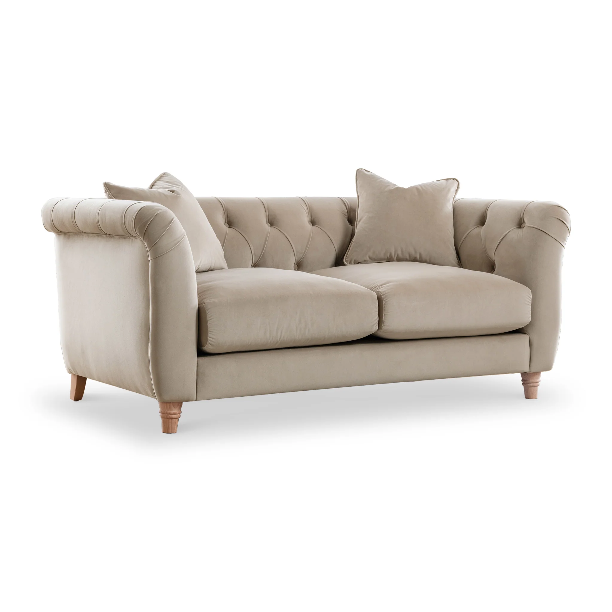Clarence Velvet Chesterfield 2 Seater Sofa - Image 23